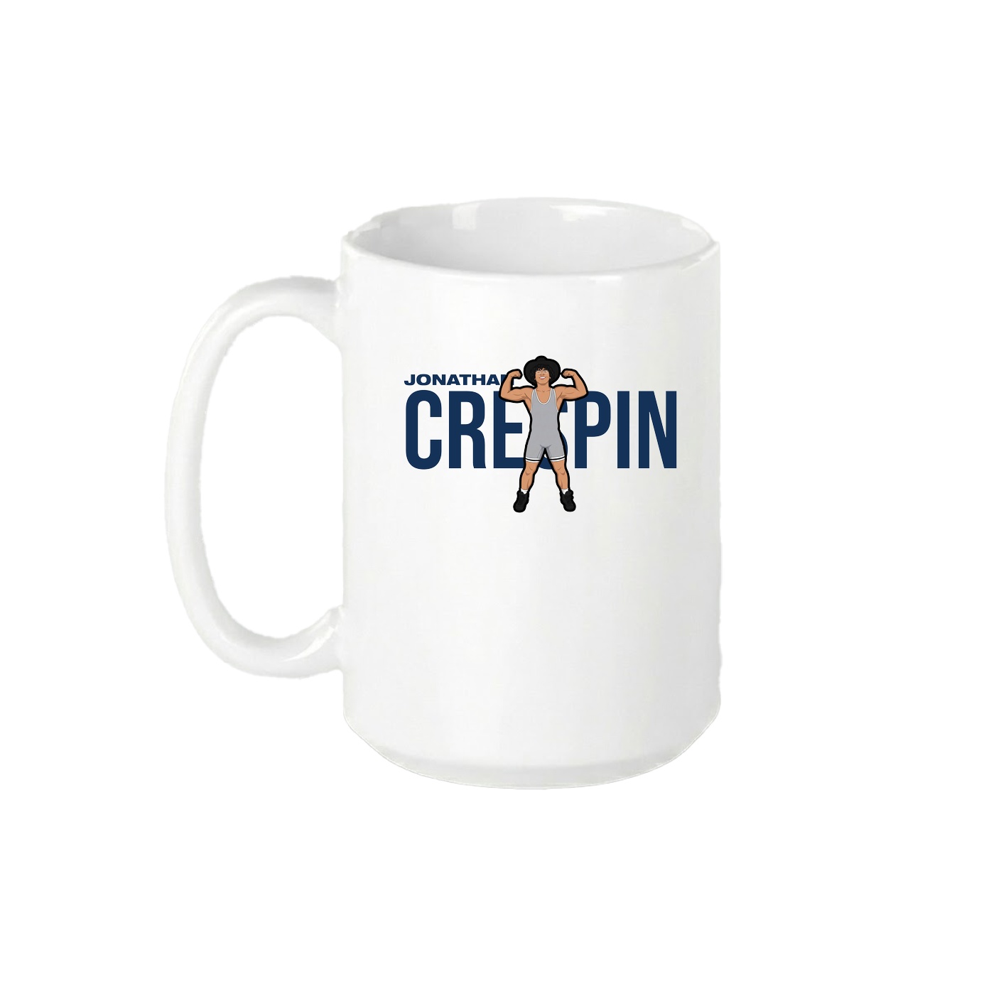 15oz Coffee Mug — Player Name in White