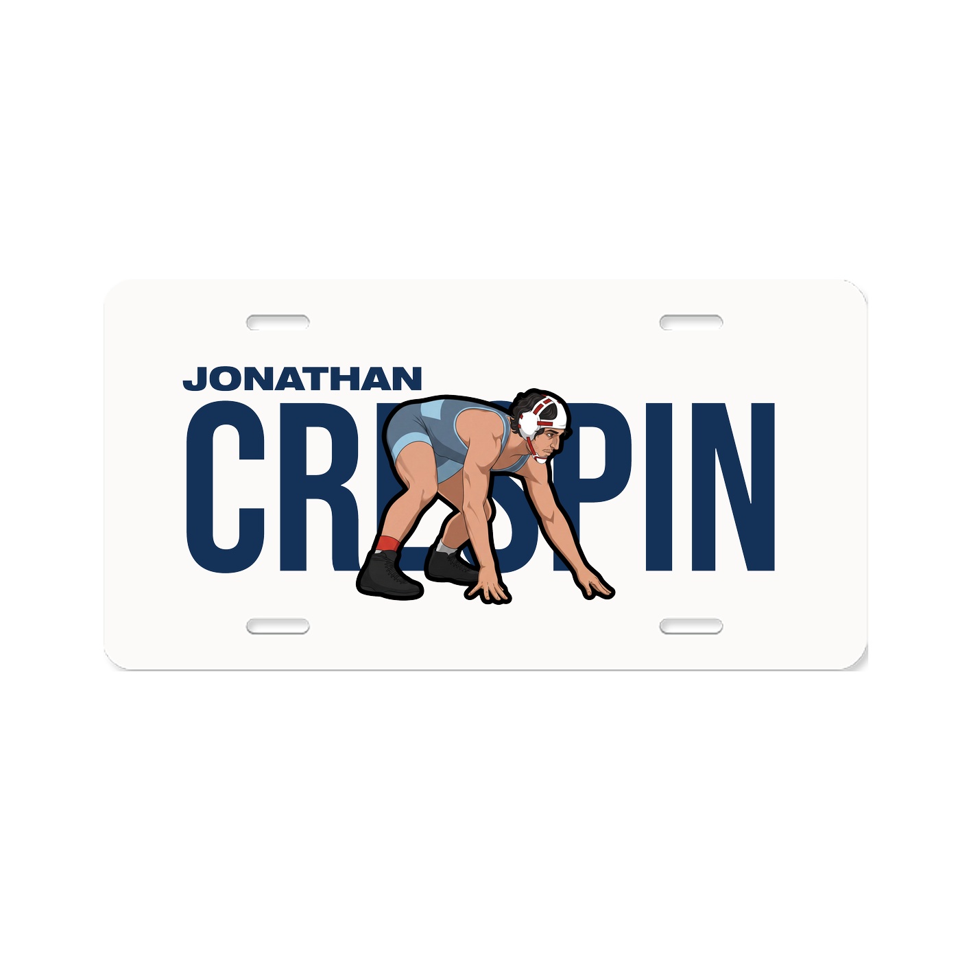 License Plate — Player Name in Classic