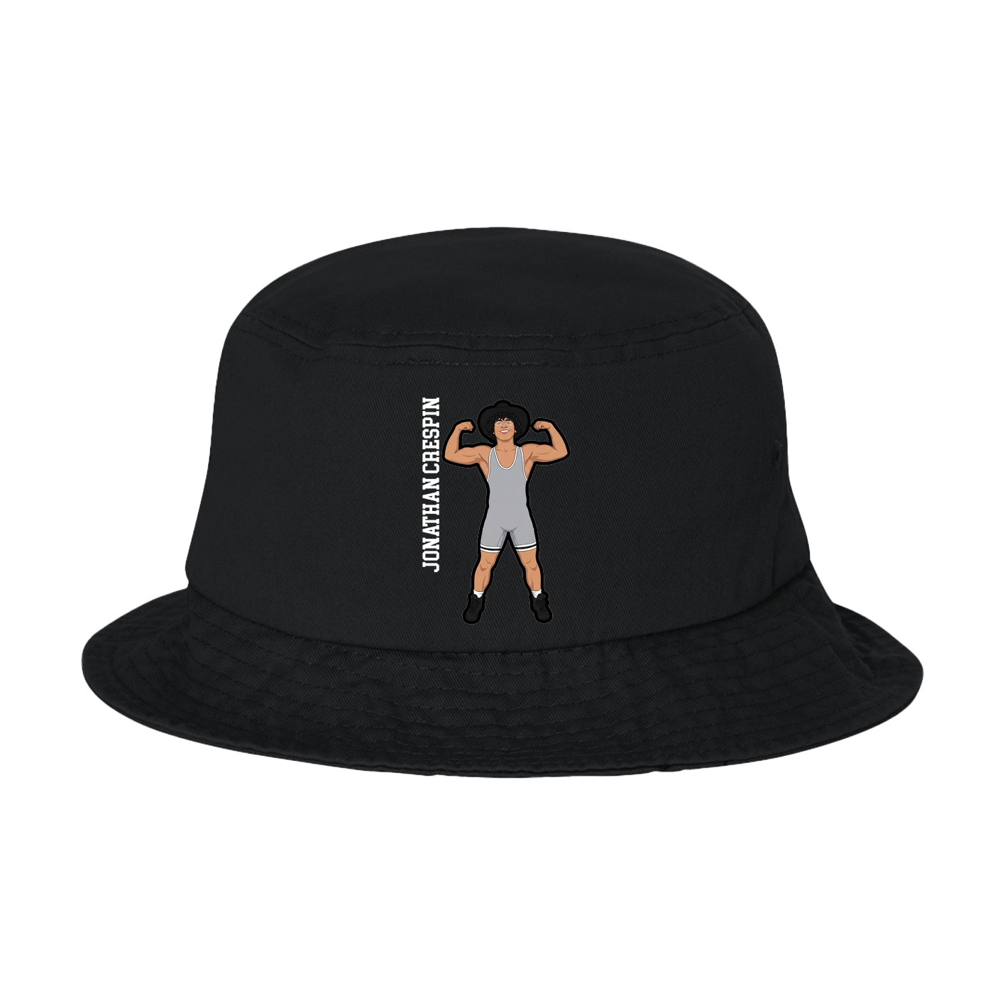 Bucket Cap — Name Vertical in Black