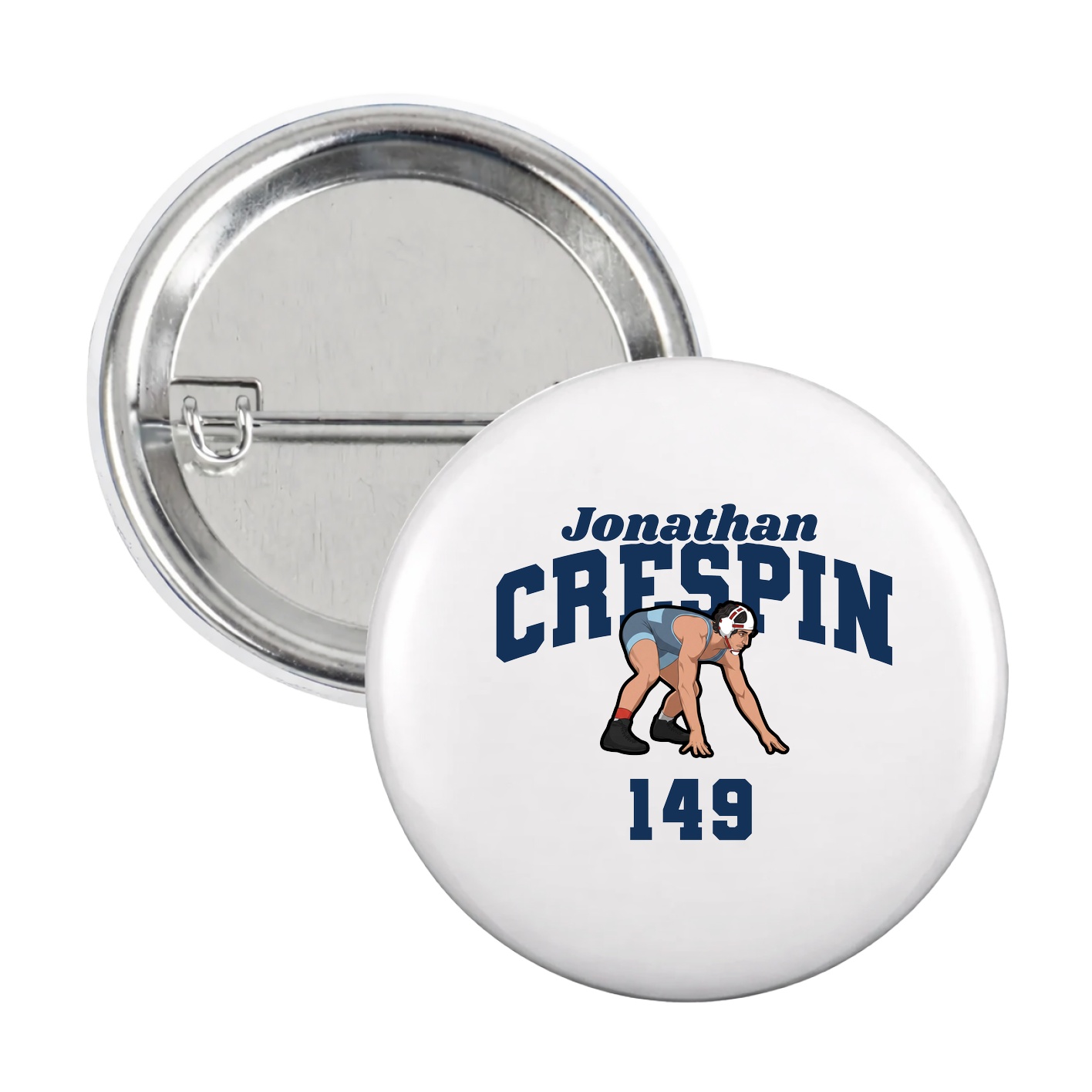 Game Day Button — Signature Arch in White