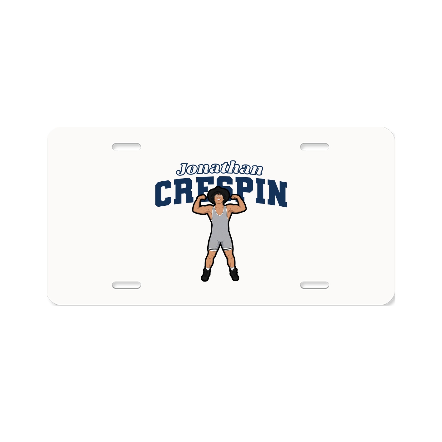 License Plate — Name Arch in Classic