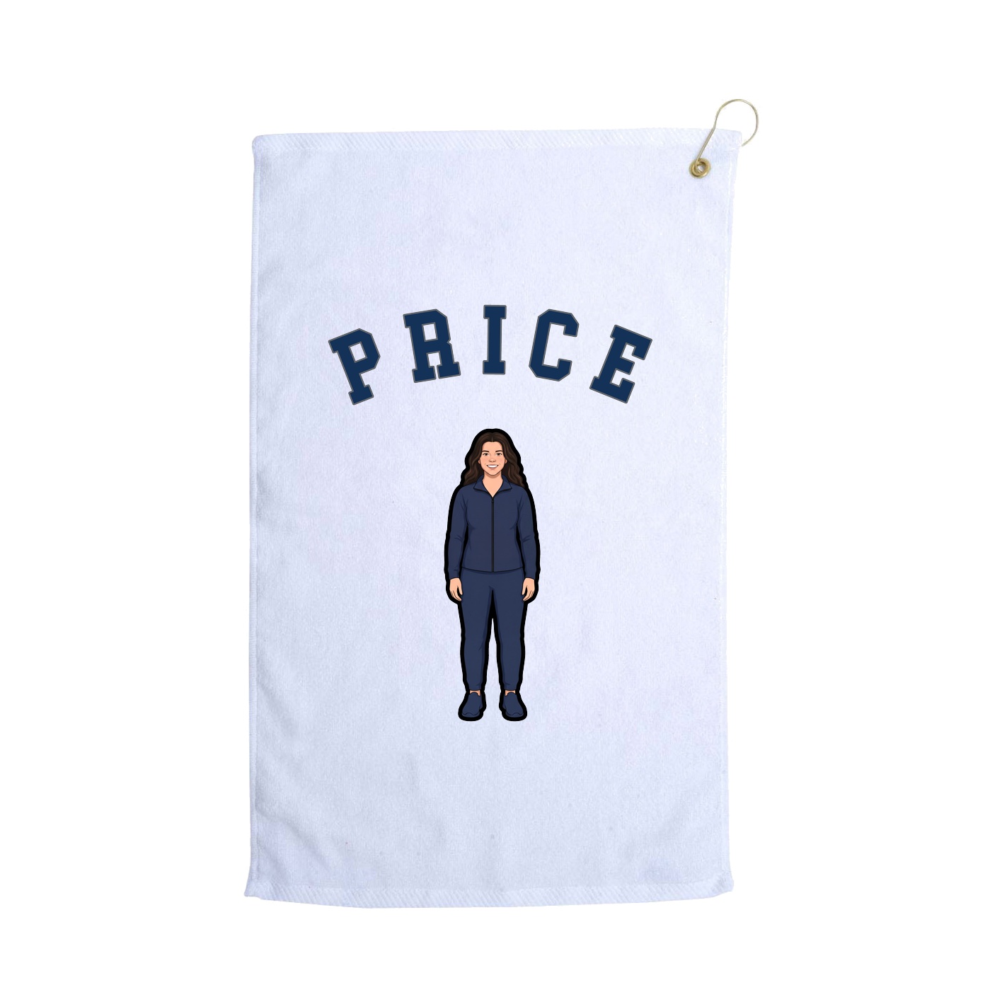 Golf Towel — Shirsey Arch in White