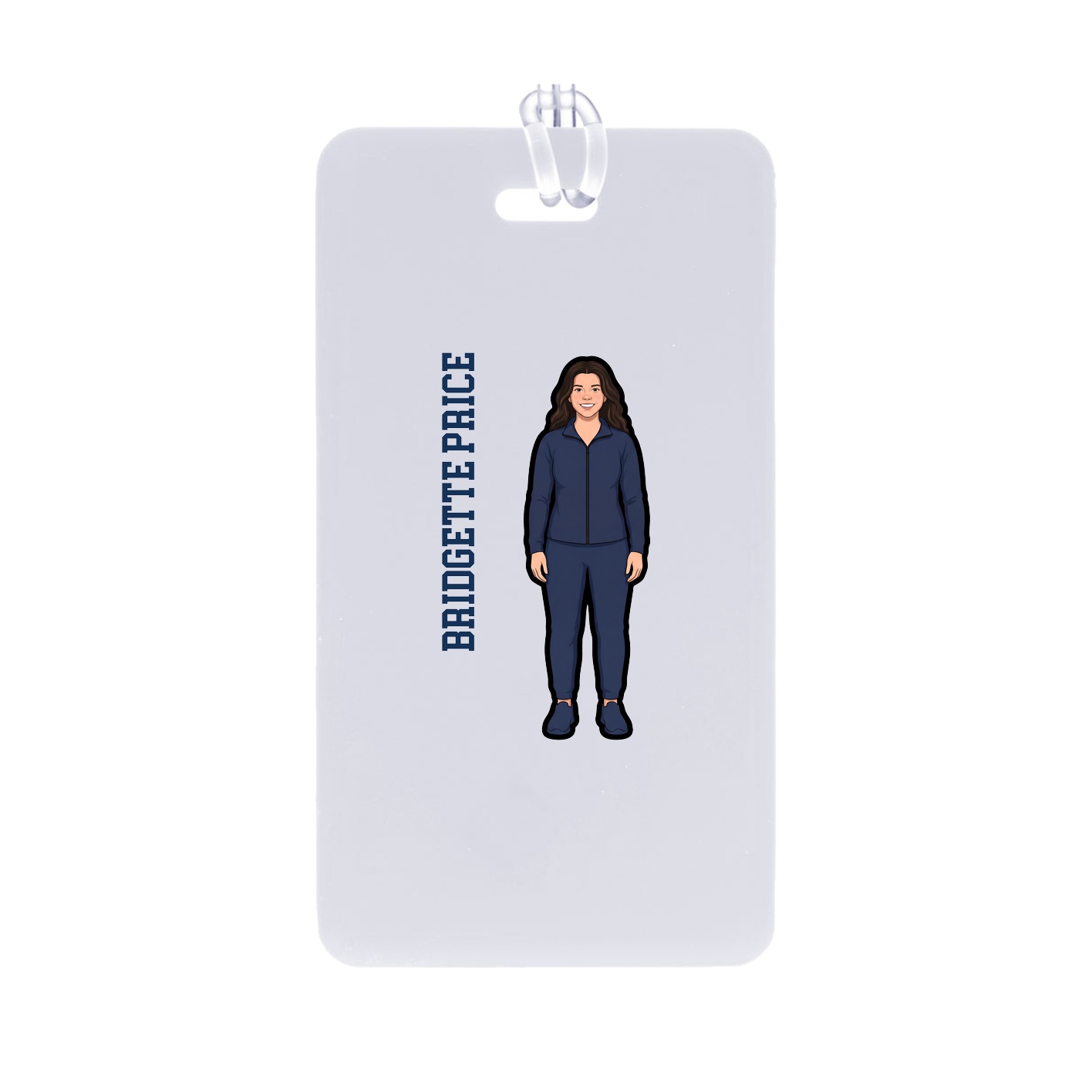 Bag Tag — Name Vertical in Classic