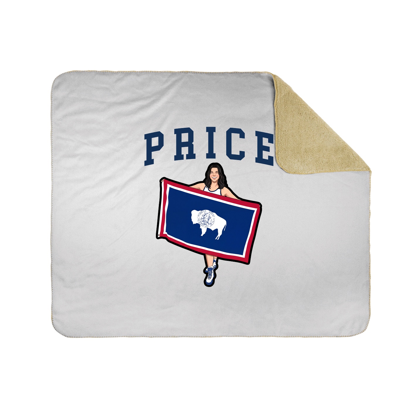 Throw Blanket — Shirsey in White