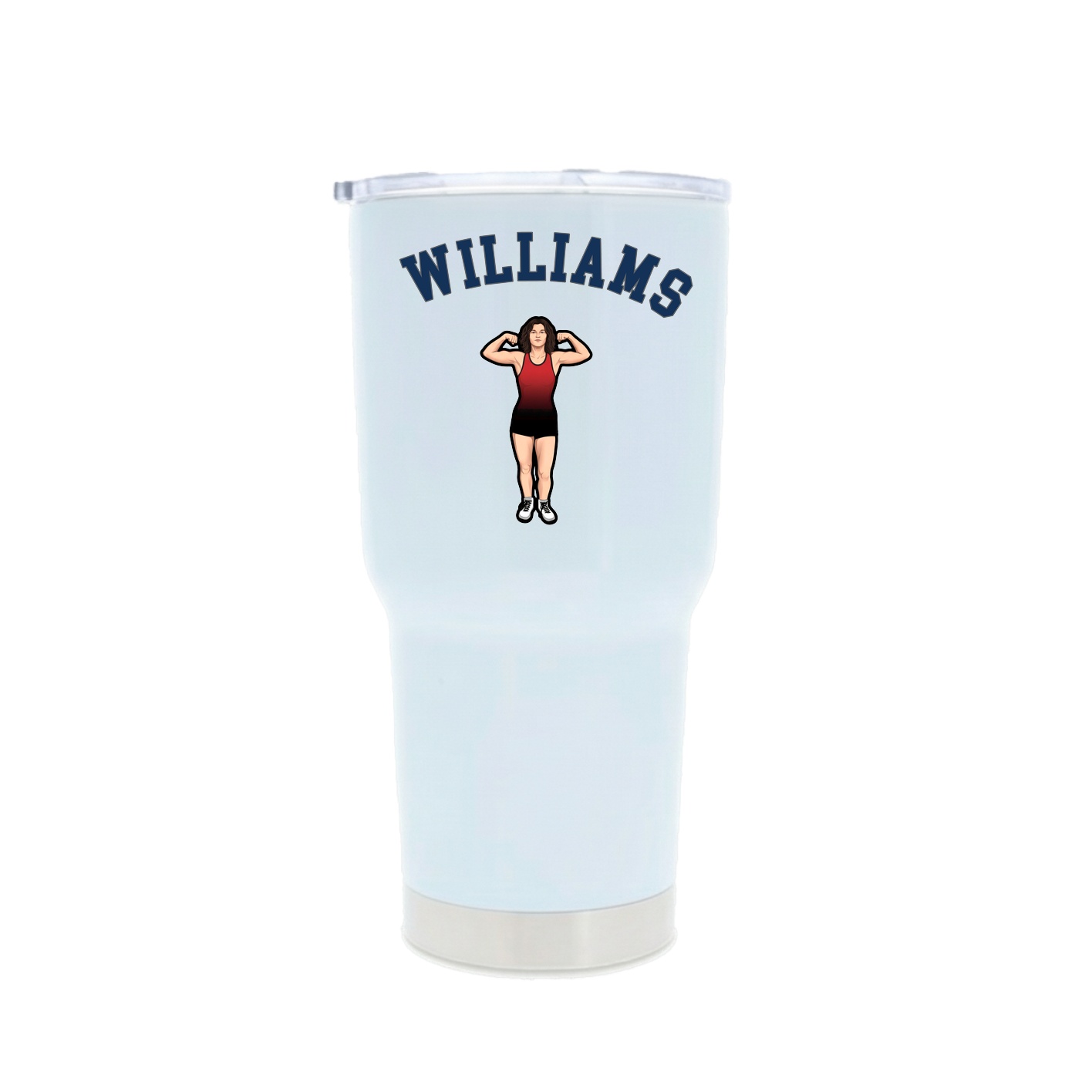30oz Stainless Steel Tumbler — Shirsey Arch in White