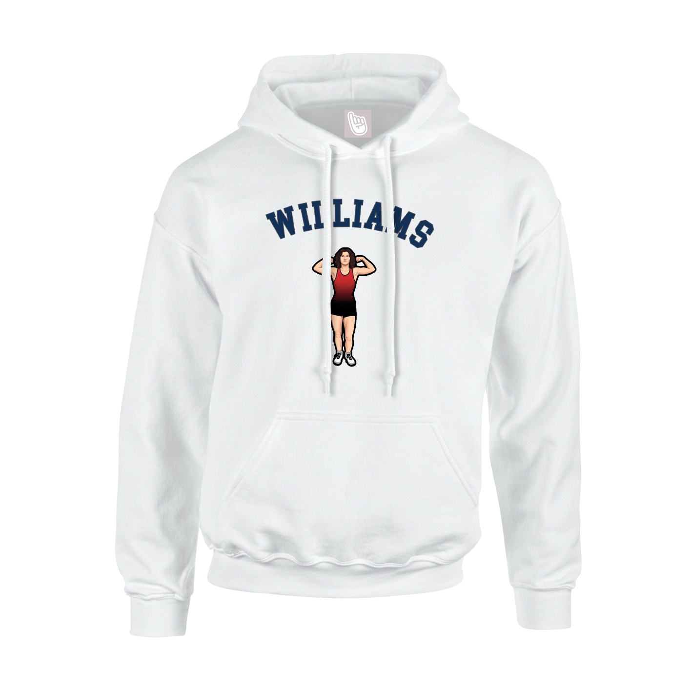 Youth Hoodie — Shirsey Arch in White