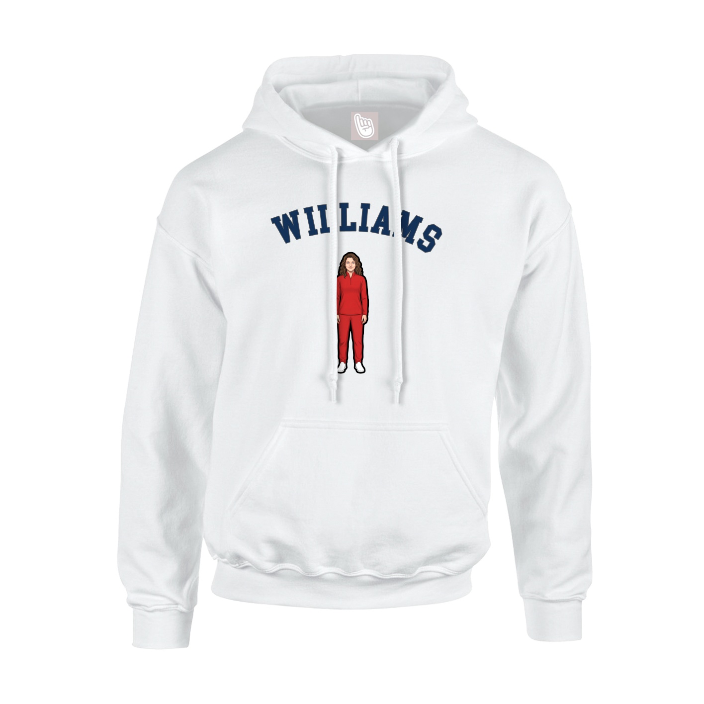 Youth Hoodie — Shirsey Arch in White