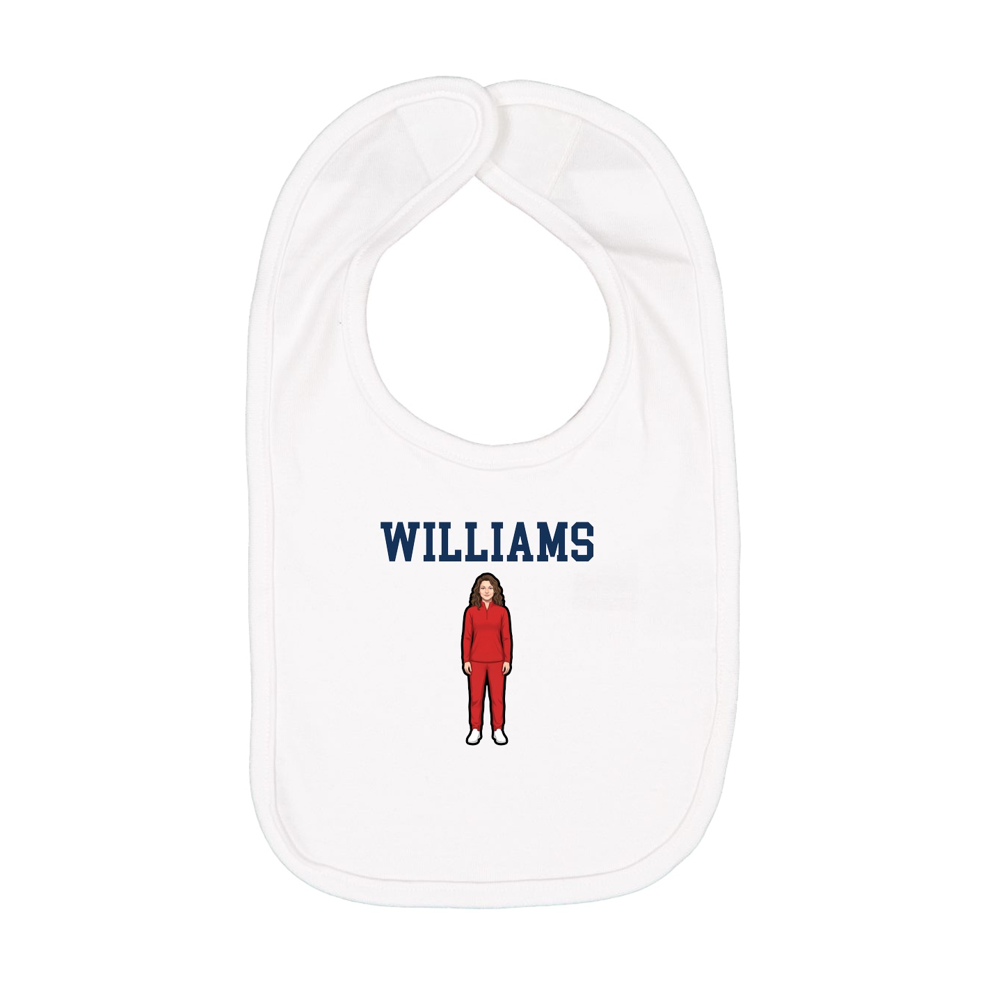 Infant Bib — Shirsey in White