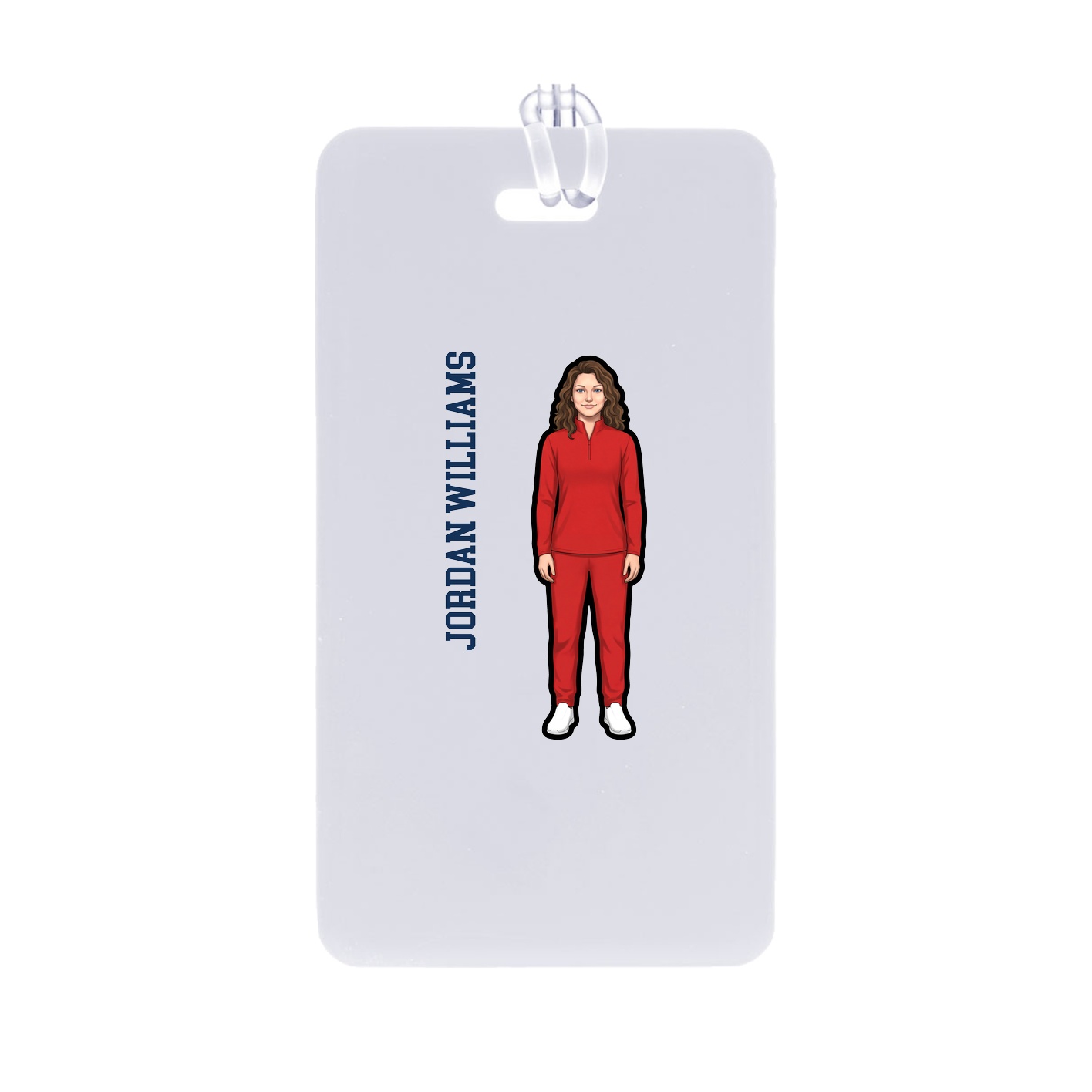 Bag Tag — Name Vertical in Classic