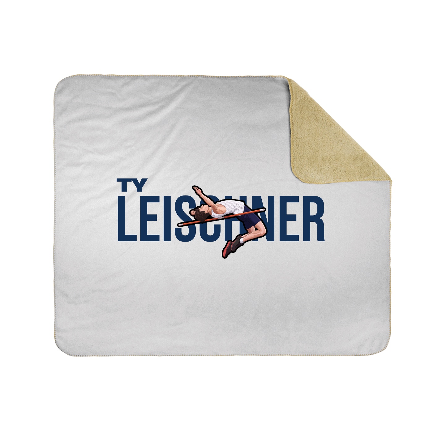 Throw Blanket — Player Name in White
