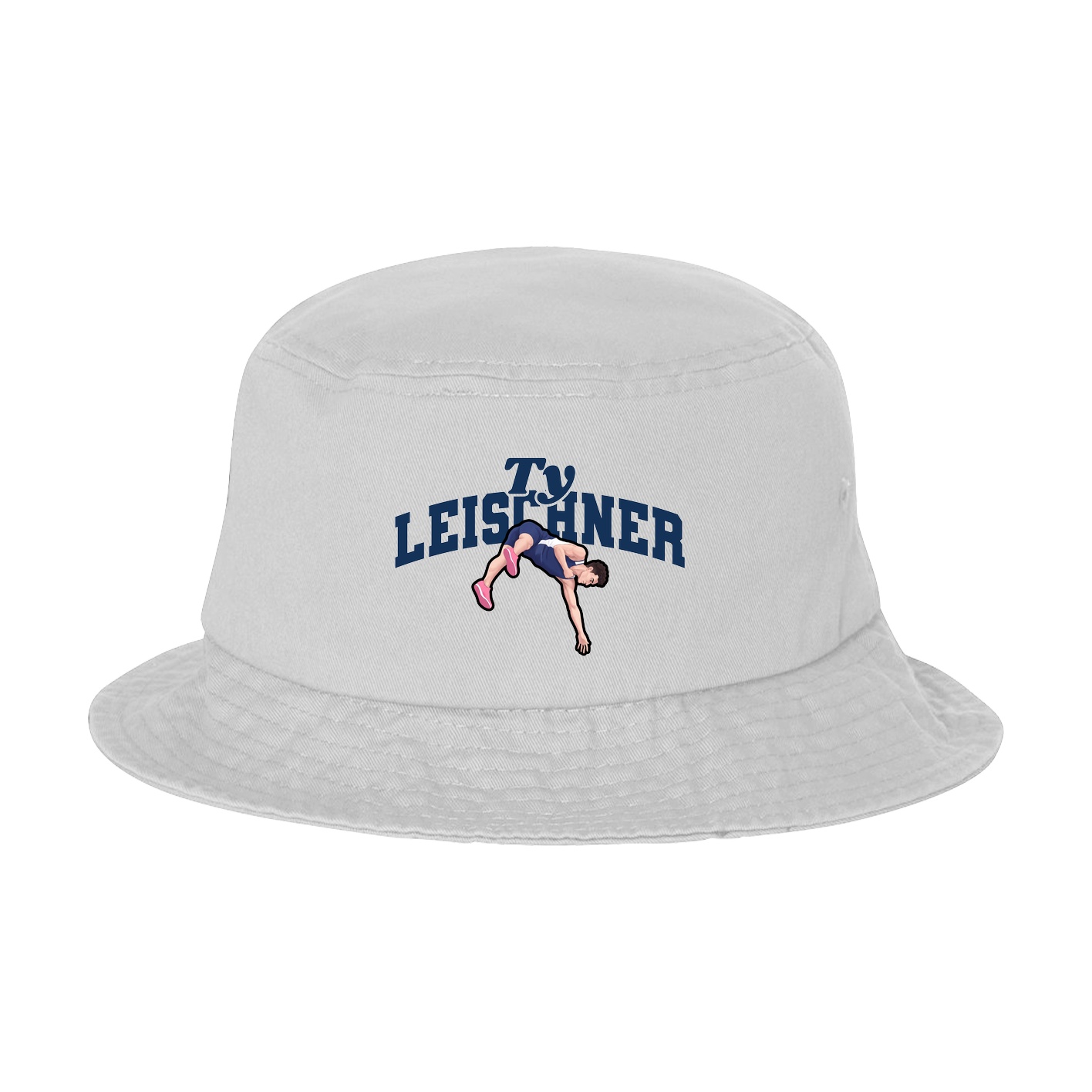 Bucket Cap — Signature Arch in White