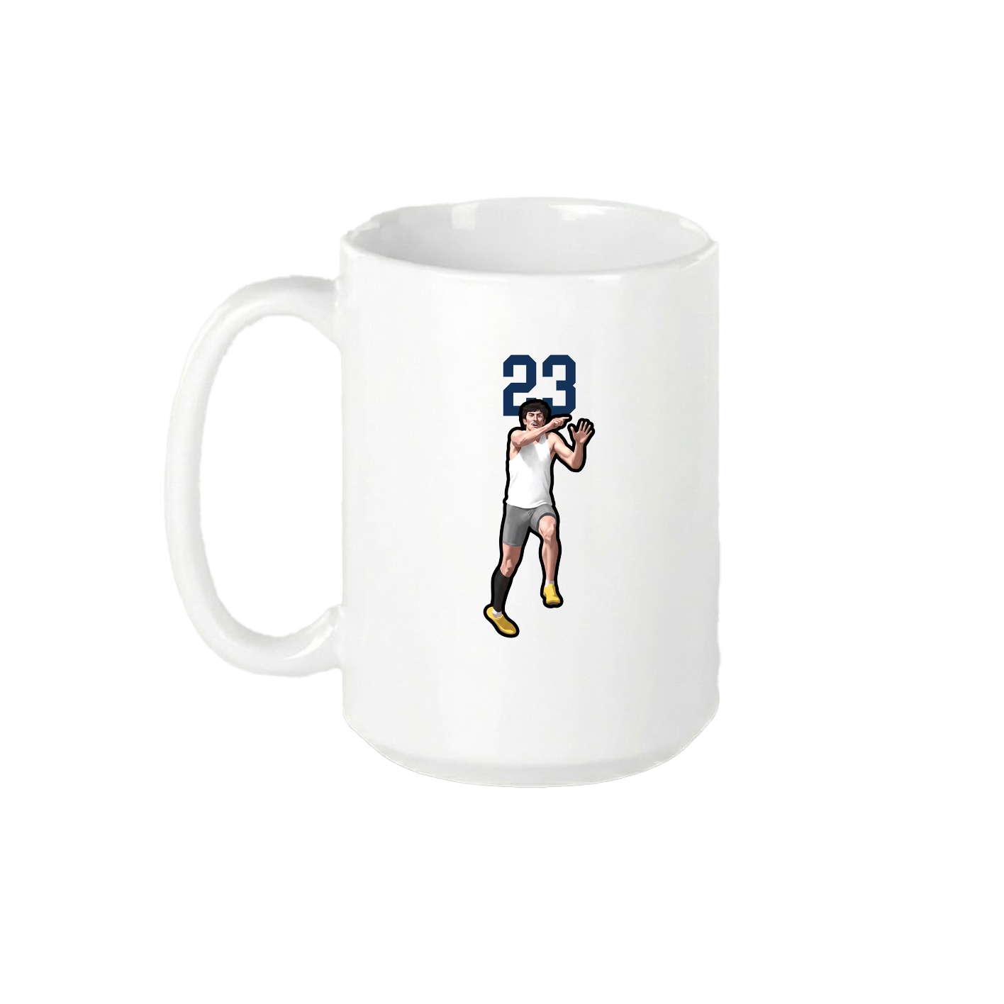 15oz Coffee Mug — Number Top in White