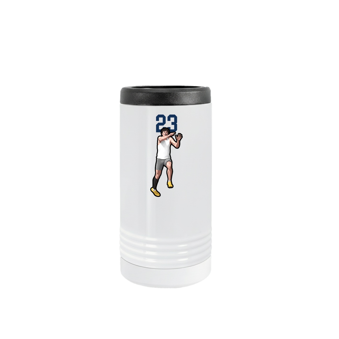 Slim Beverage Holder — Number Top in White