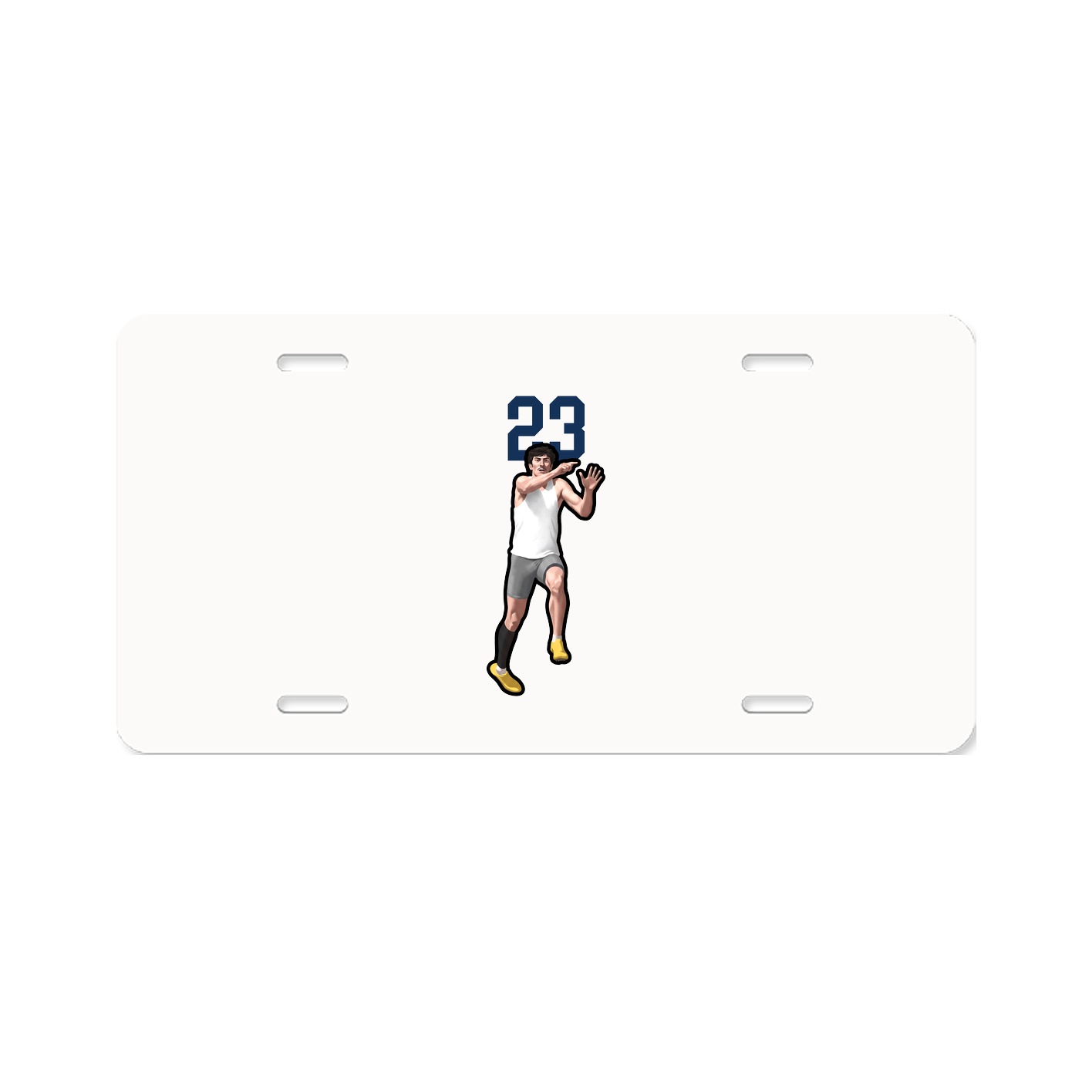 License Plate — Number Top in Classic