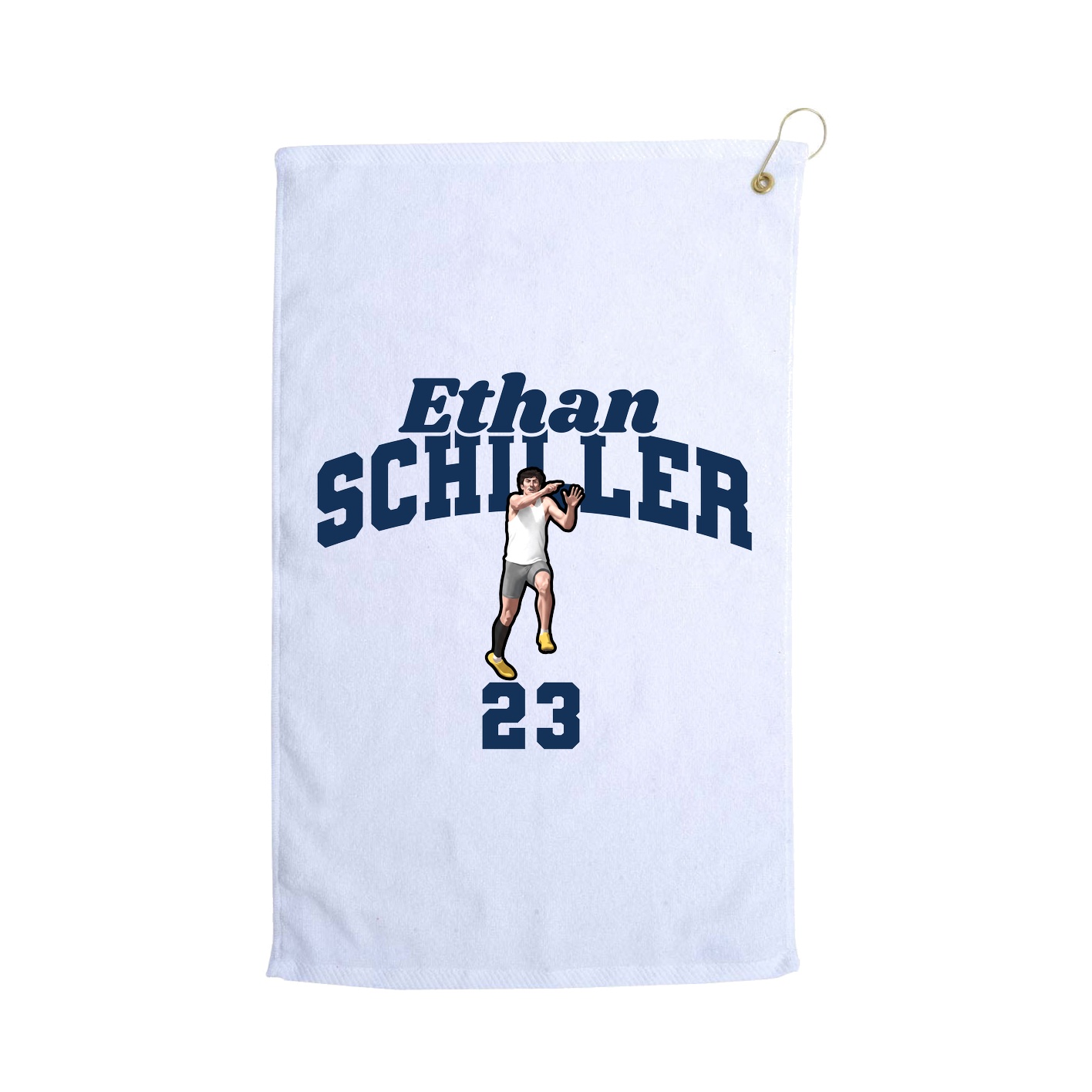 Golf Towel — Signature Arch in White