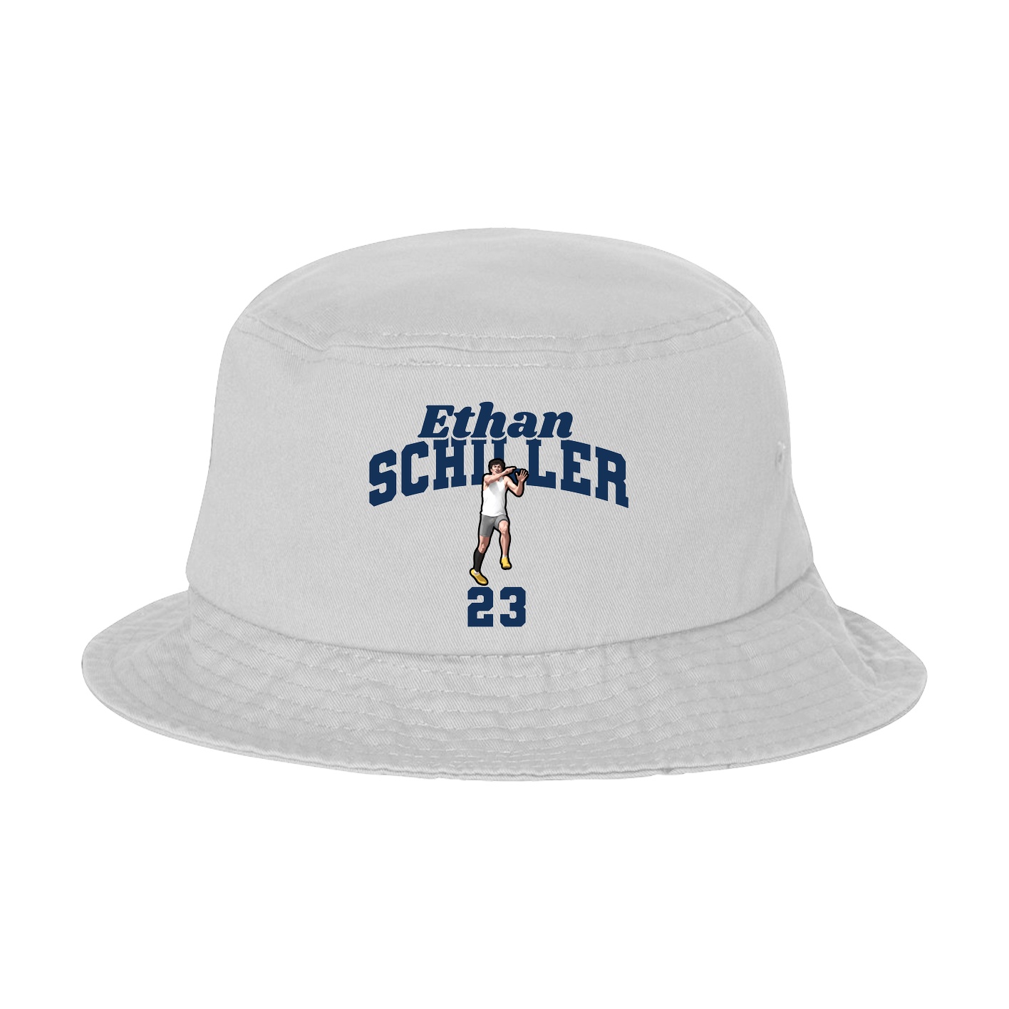Bucket Cap — Signature Arch in White