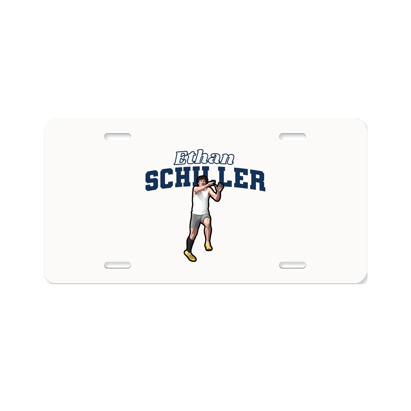 License Plate — Name Arch in Classic