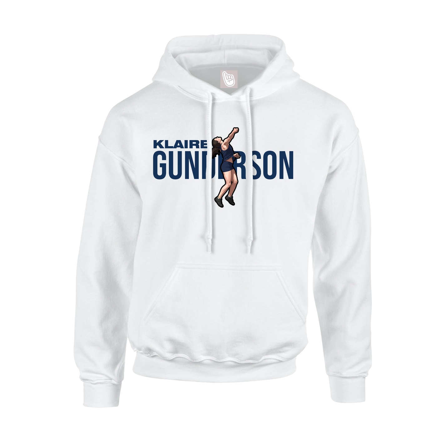 Youth Hoodie — Player Name in White