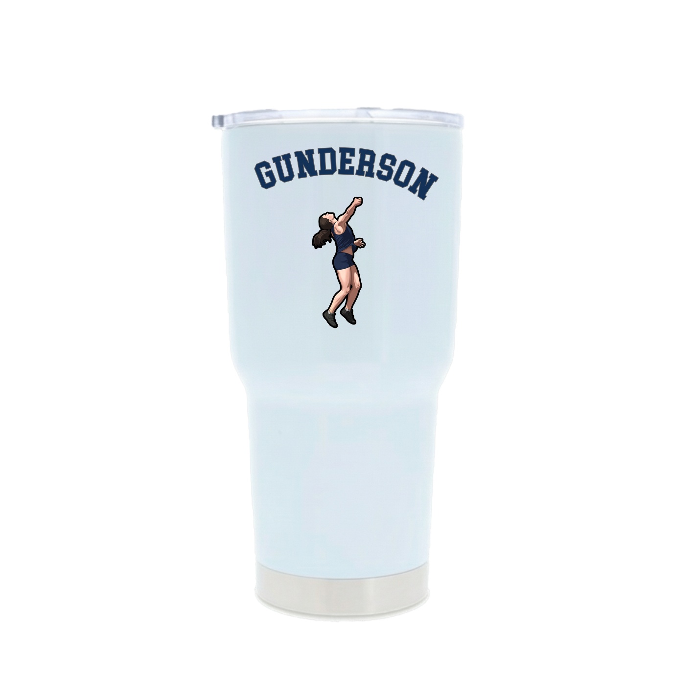 30oz Stainless Steel Tumbler — Shirsey Arch in White
