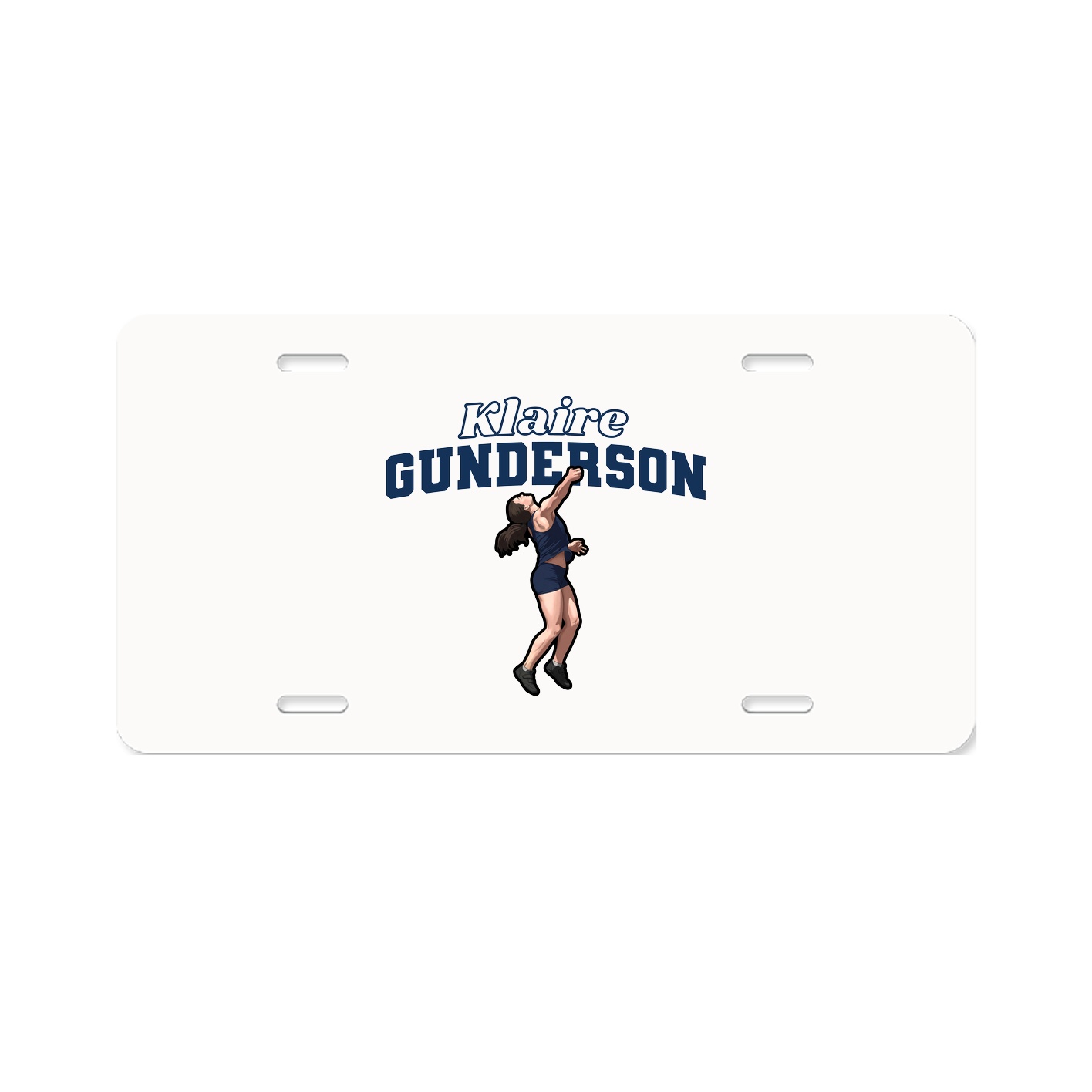 License Plate — Name Arch in Classic