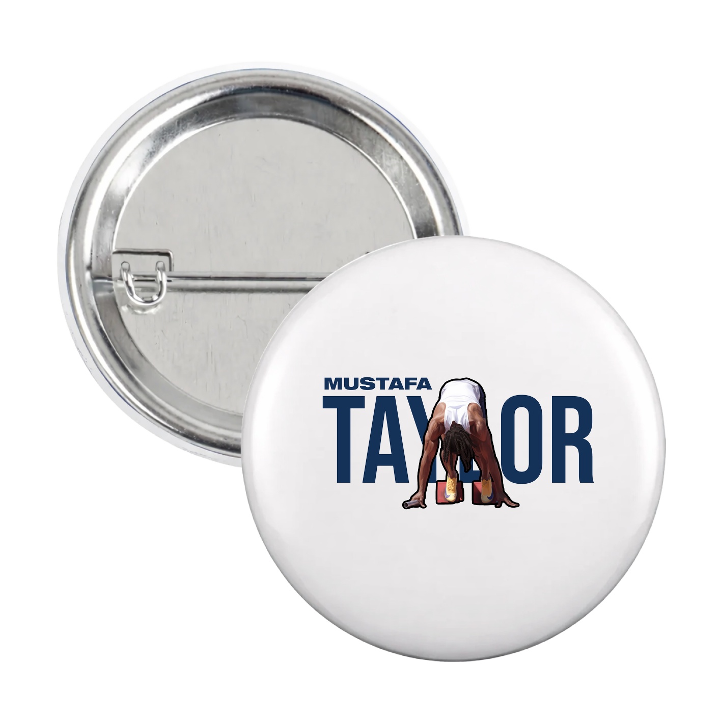 Game Day Button — Player Name in White