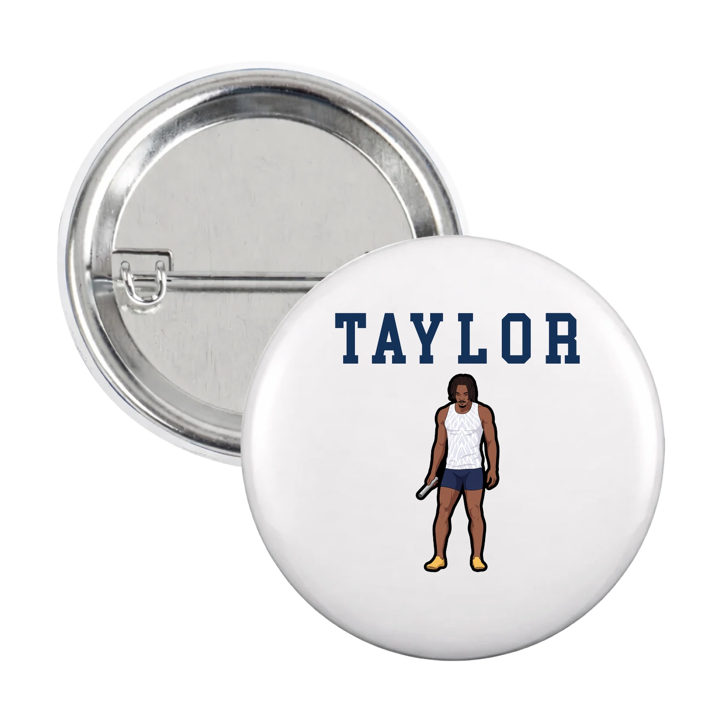 Game Day Button — Shirsey in White