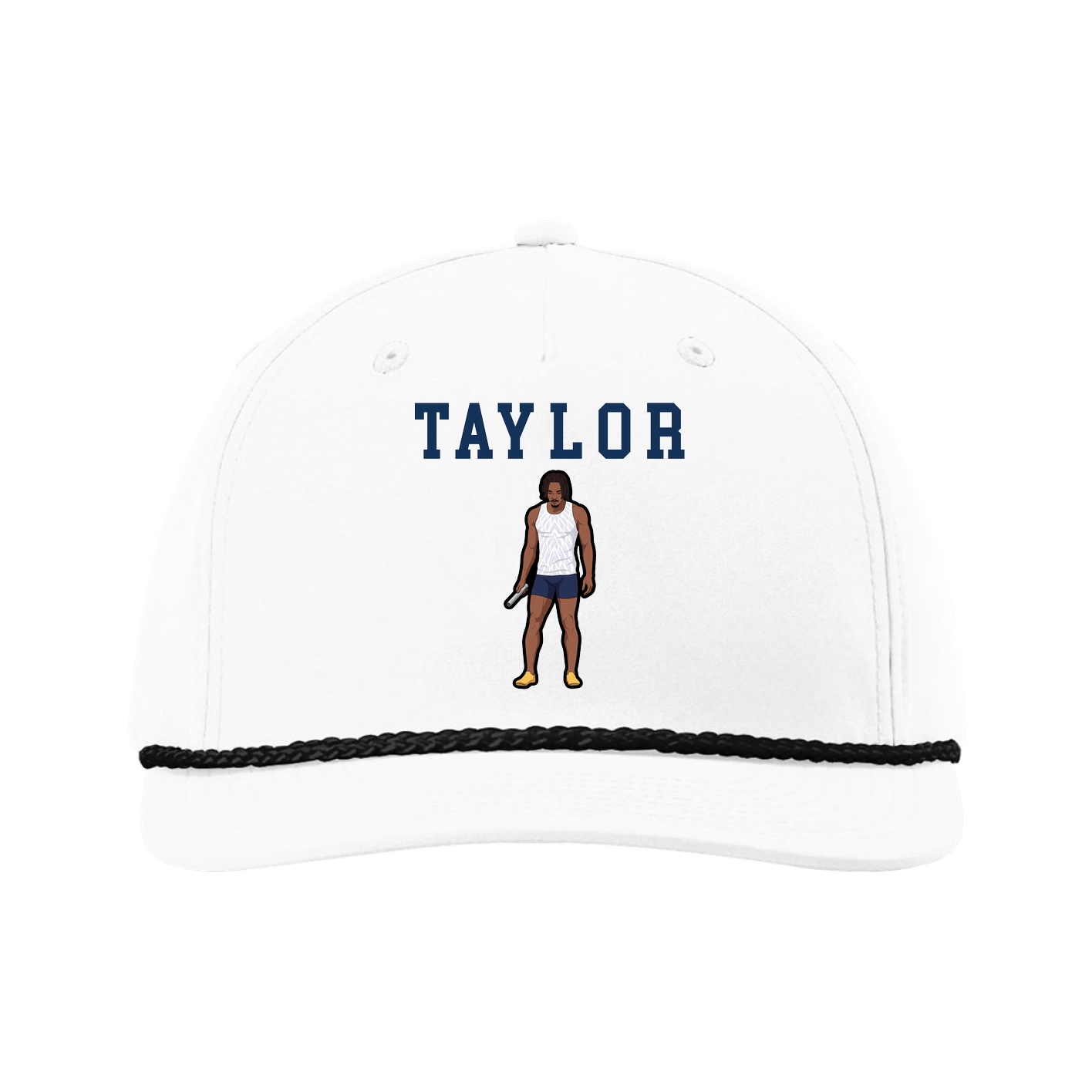 Five-Panel Classic Rope Cap — Shirsey in White