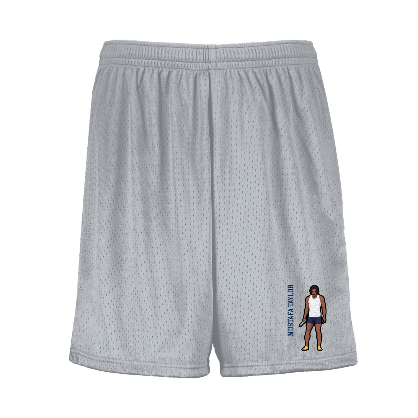 Shorts — Name Vertical in Silver