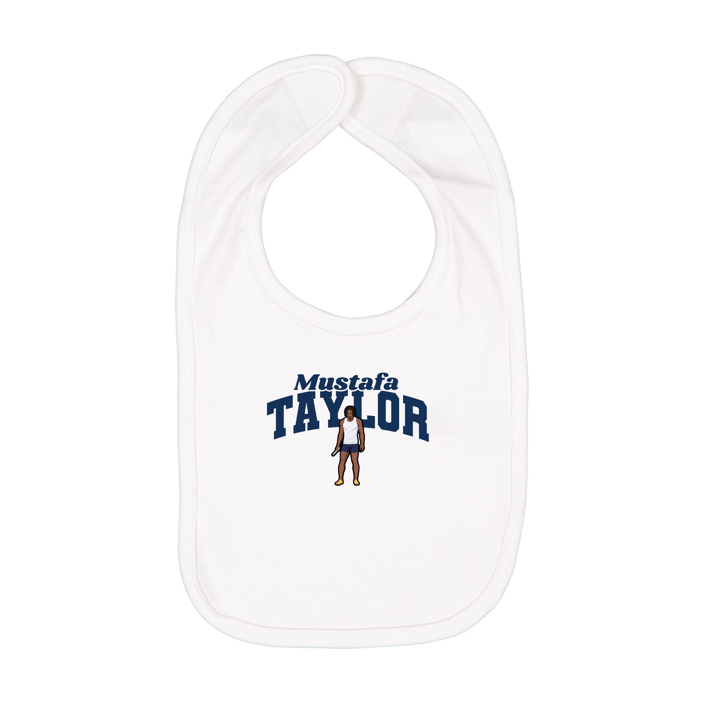 Infant Bib — Signature Arch in White