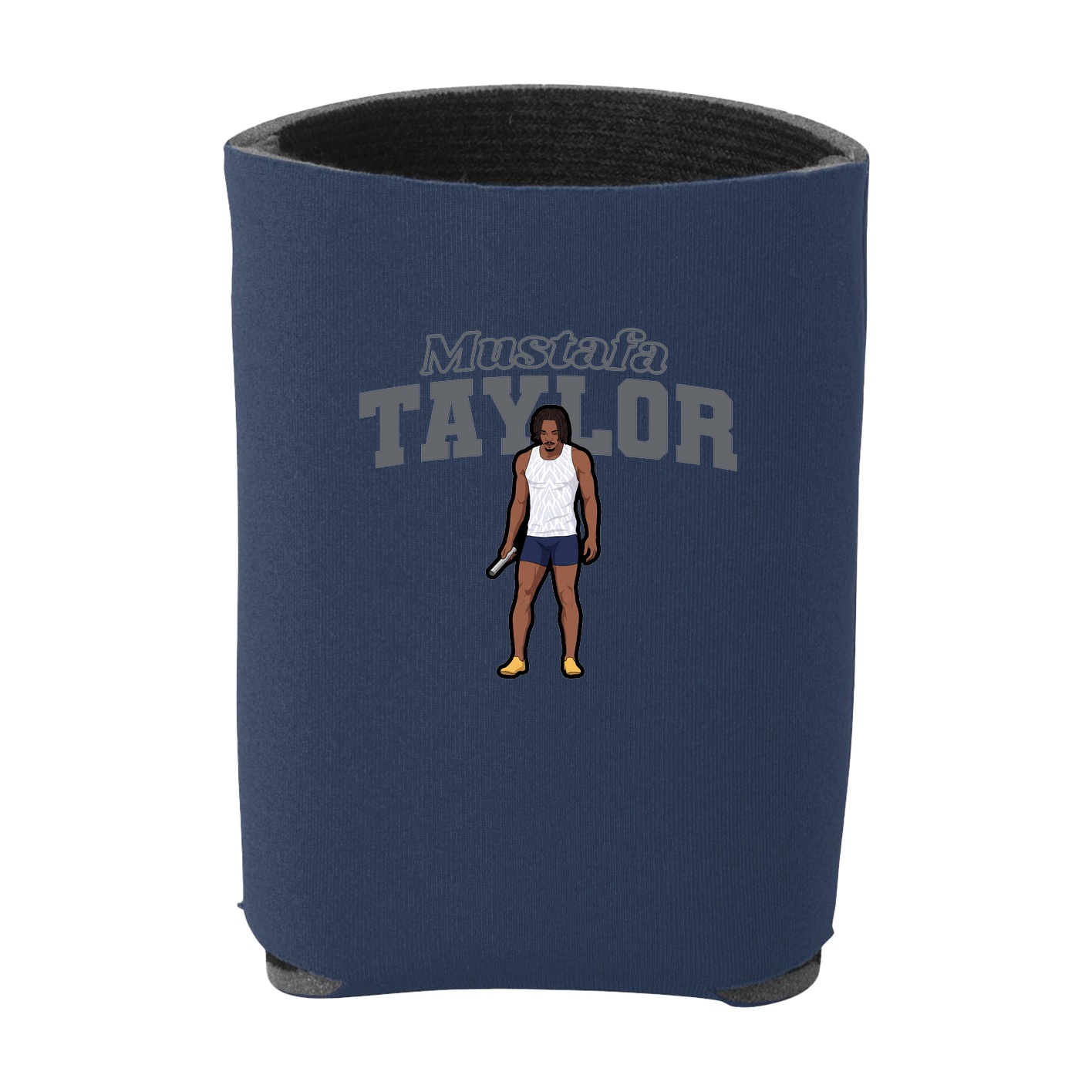 Can Holder — Name Arch in Navy