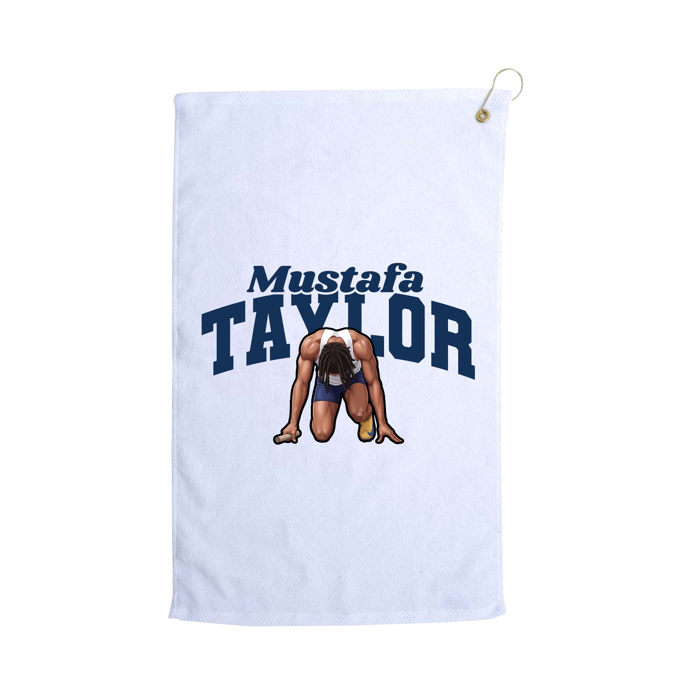 Golf Towel — Signature Arch in White