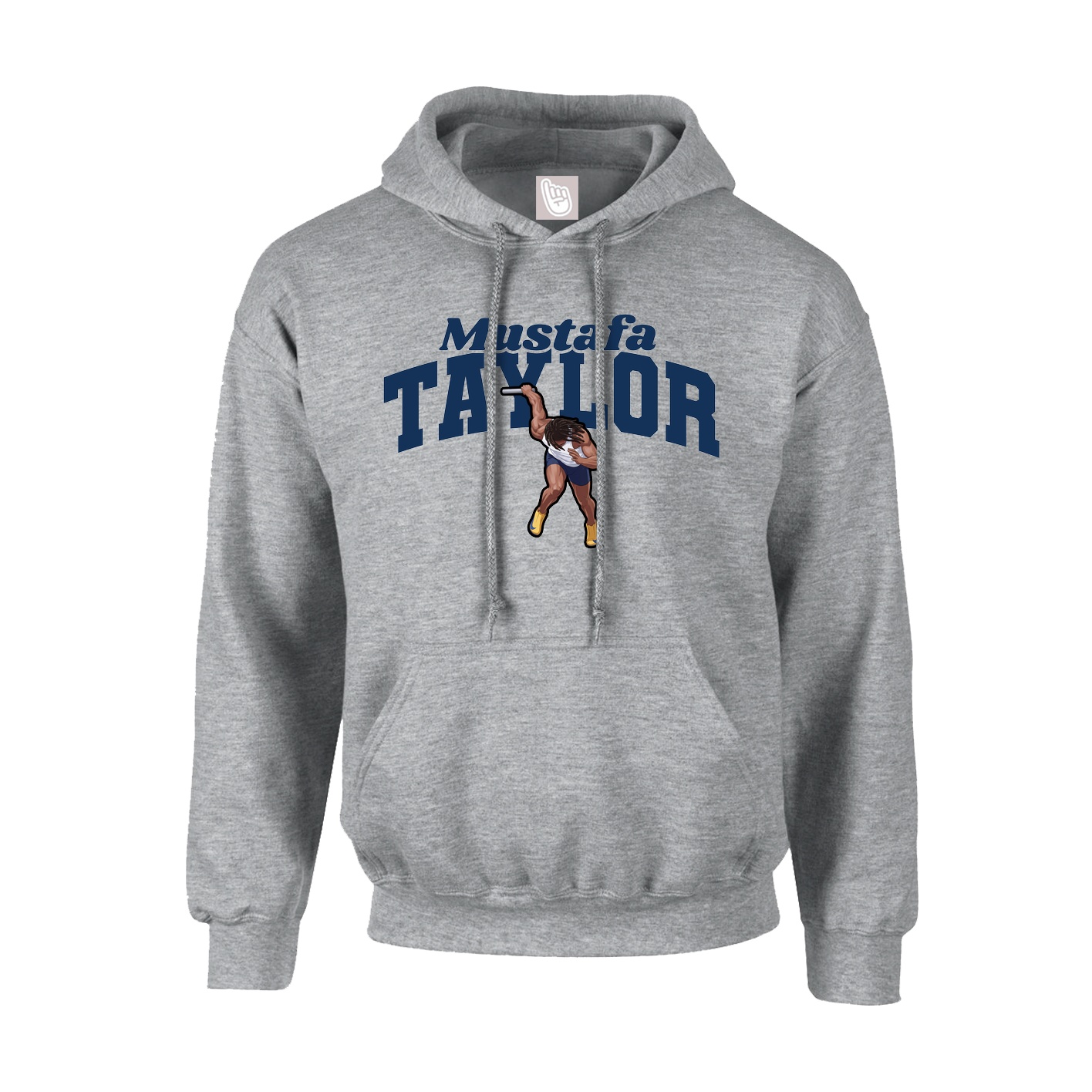 Youth Hoodie — Signature Arch in Grey