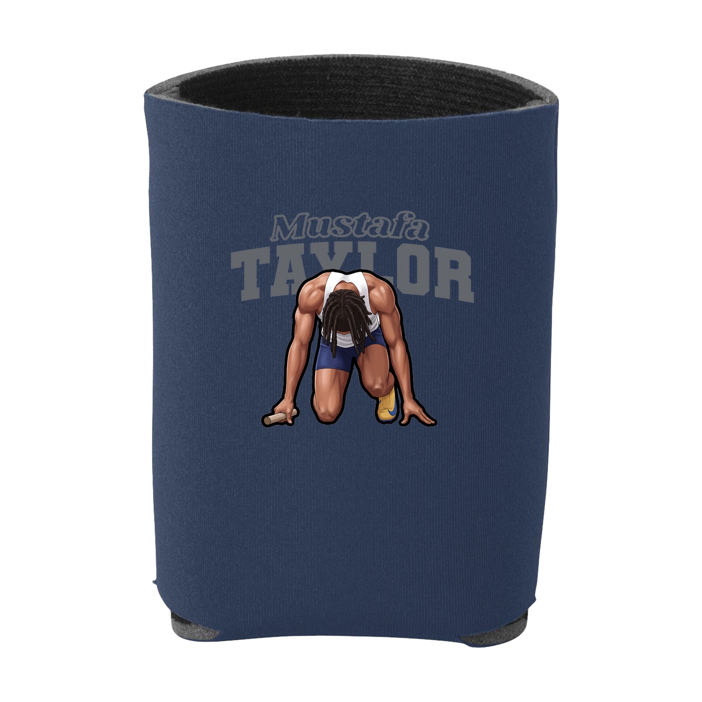 Can Holder — Name Arch in Navy