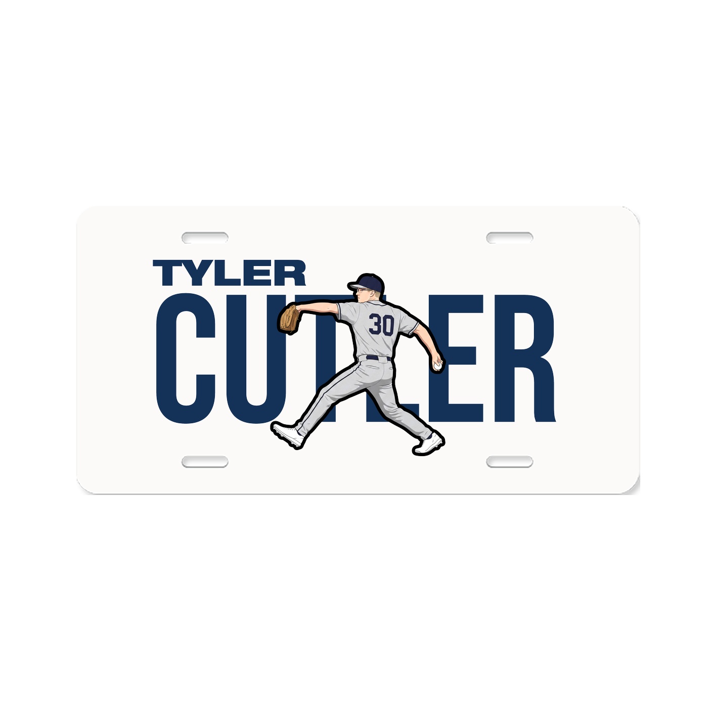 License Plate — Player Name in Classic