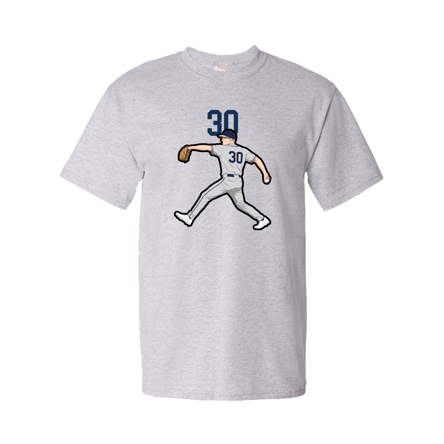Youth Tee — Number Top in Grey