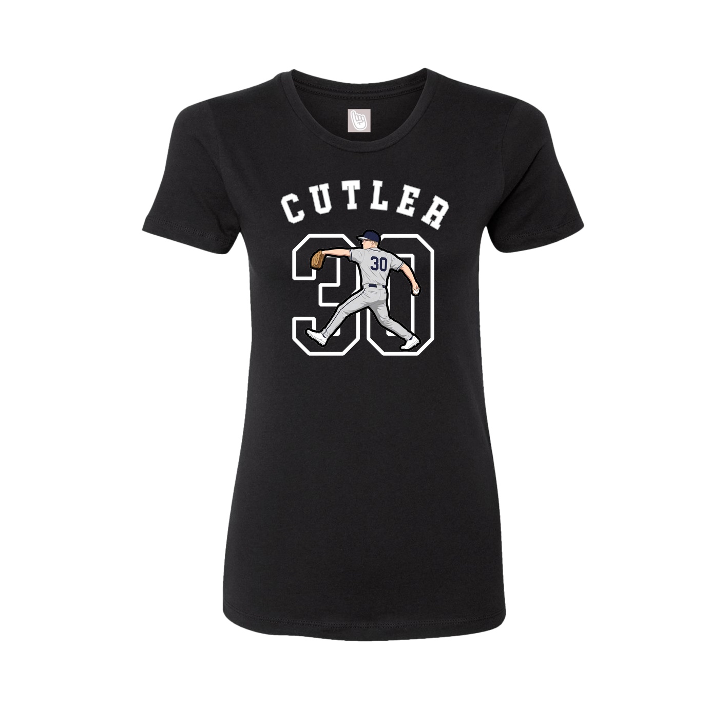 Fitted Women's Tee — Shirsey Arch in Black