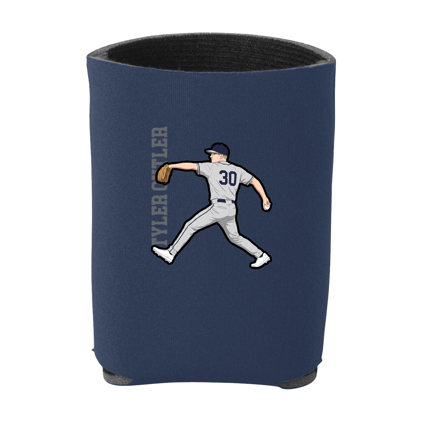 Can Holder — Name Vertical in Navy