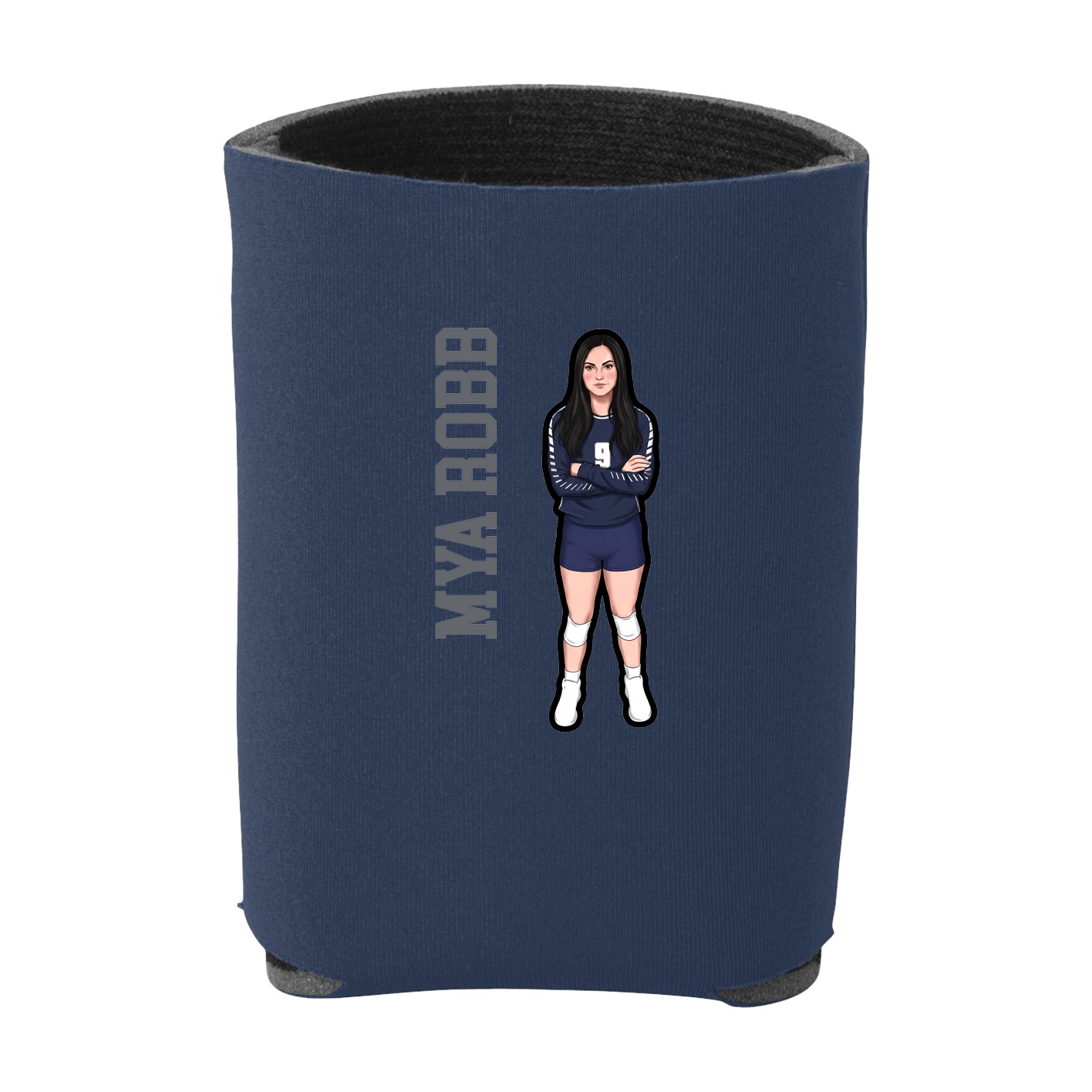 Can Holder — Name Vertical in Navy