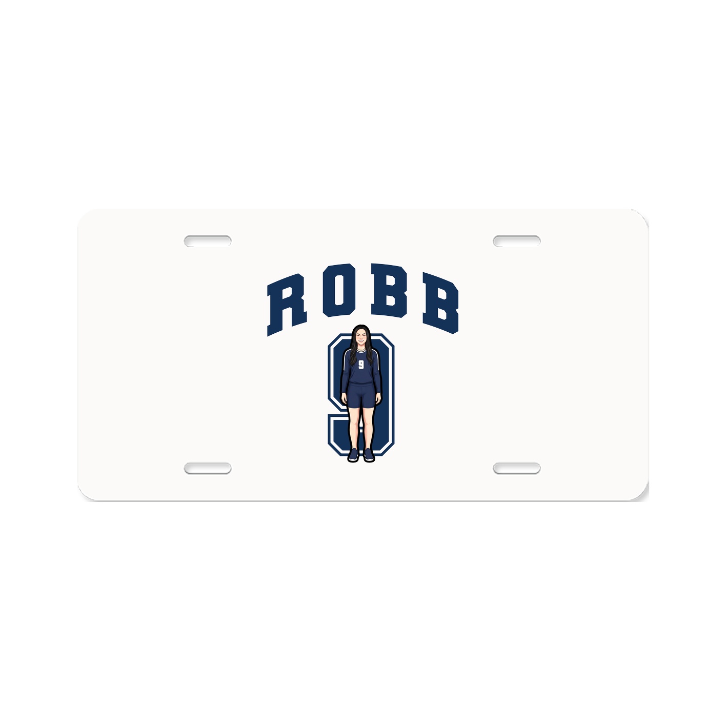 License Plate — Number in Classic