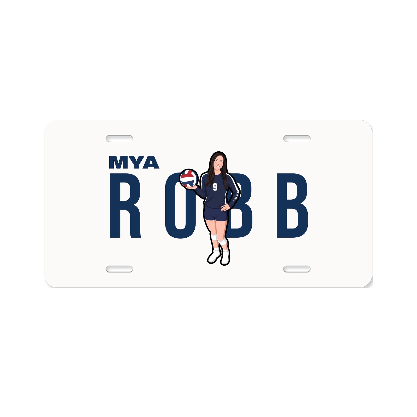 License Plate — Player Name in Classic