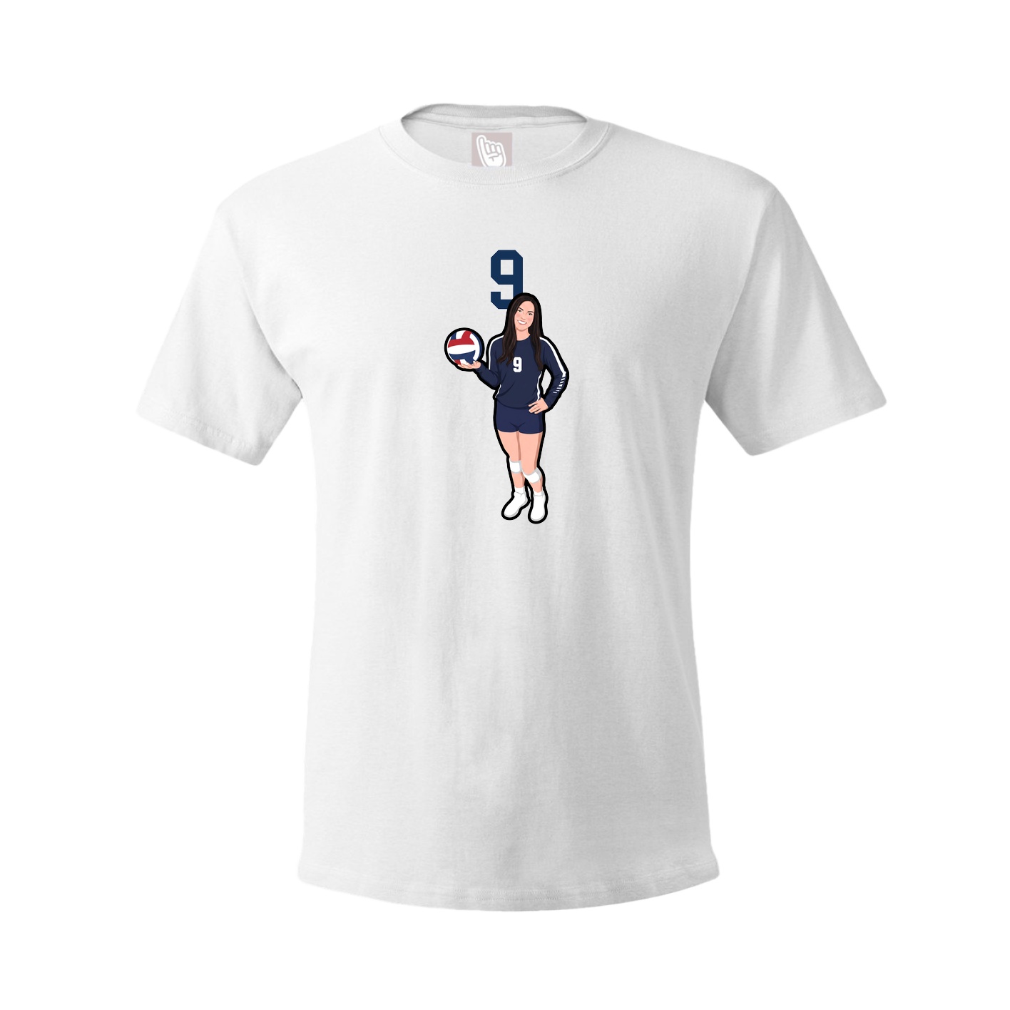 Tee — Number Top in White