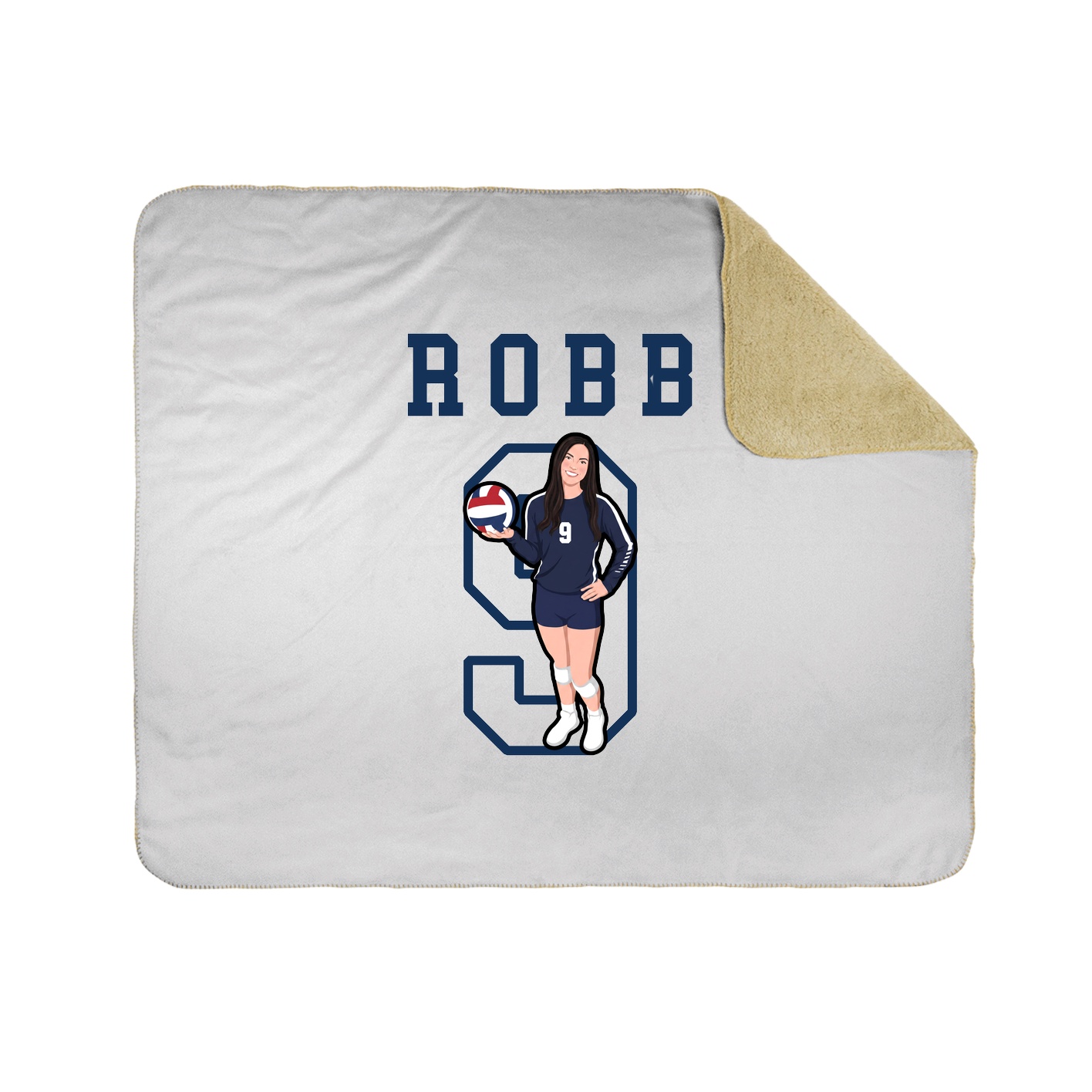 Throw Blanket — Shirsey in White