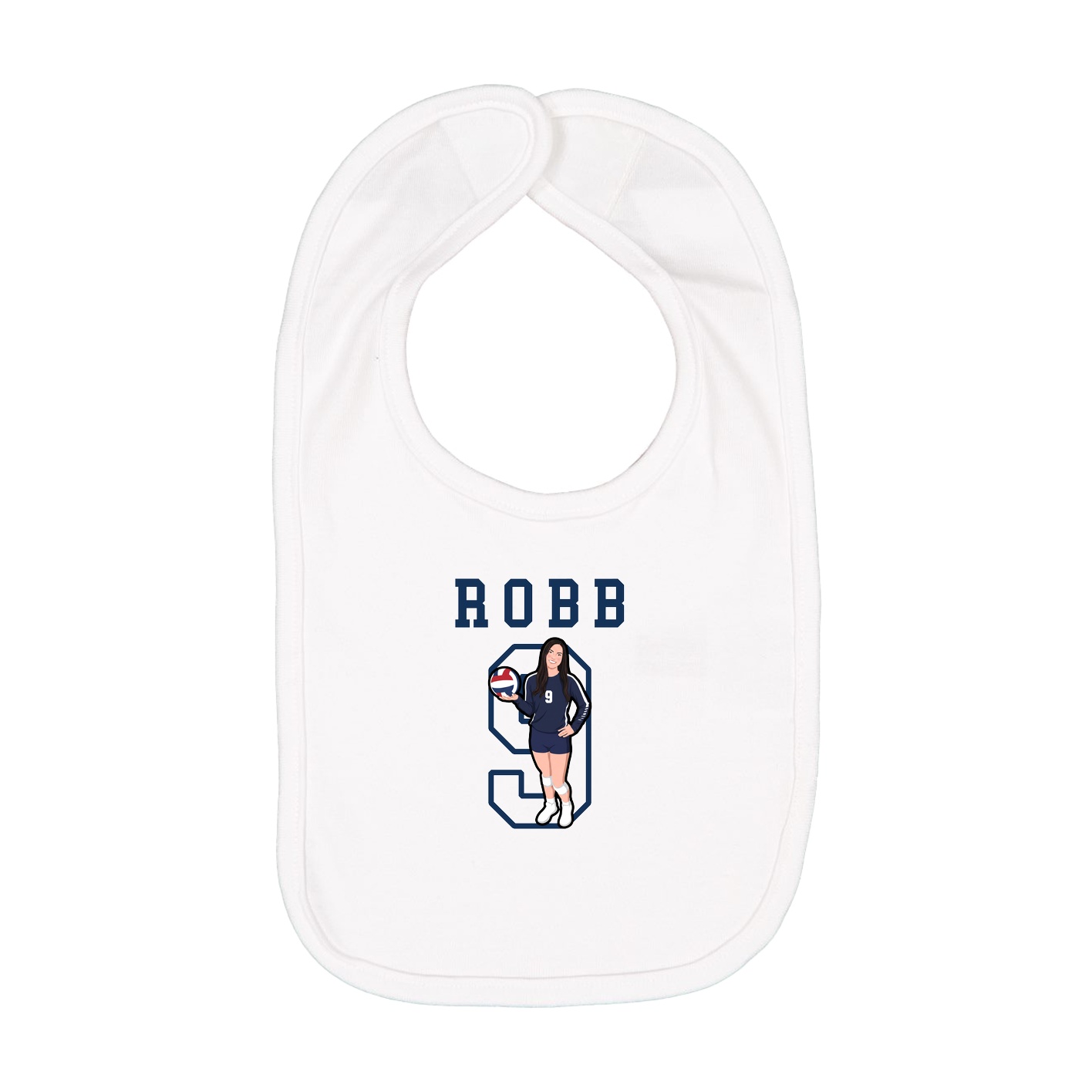 Infant Bib — Shirsey in White