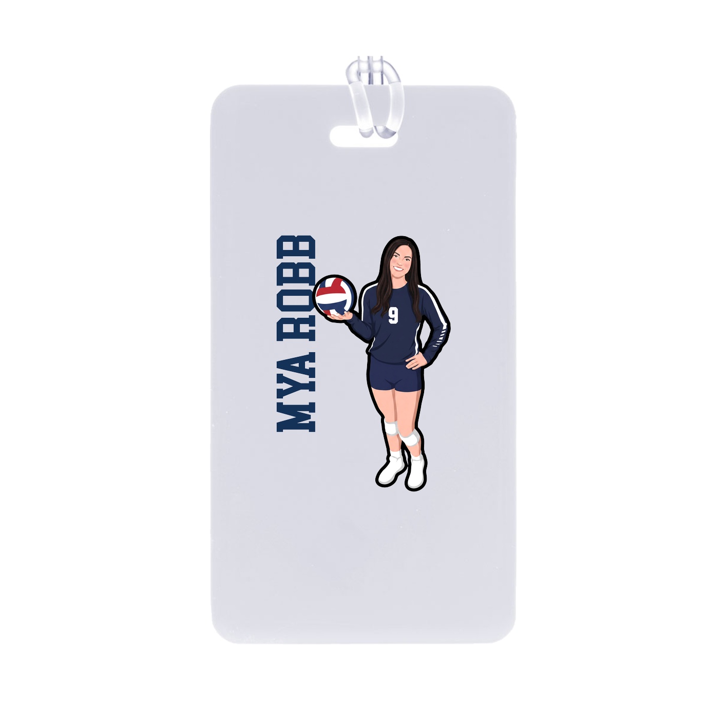 Bag Tag — Name Vertical in Classic
