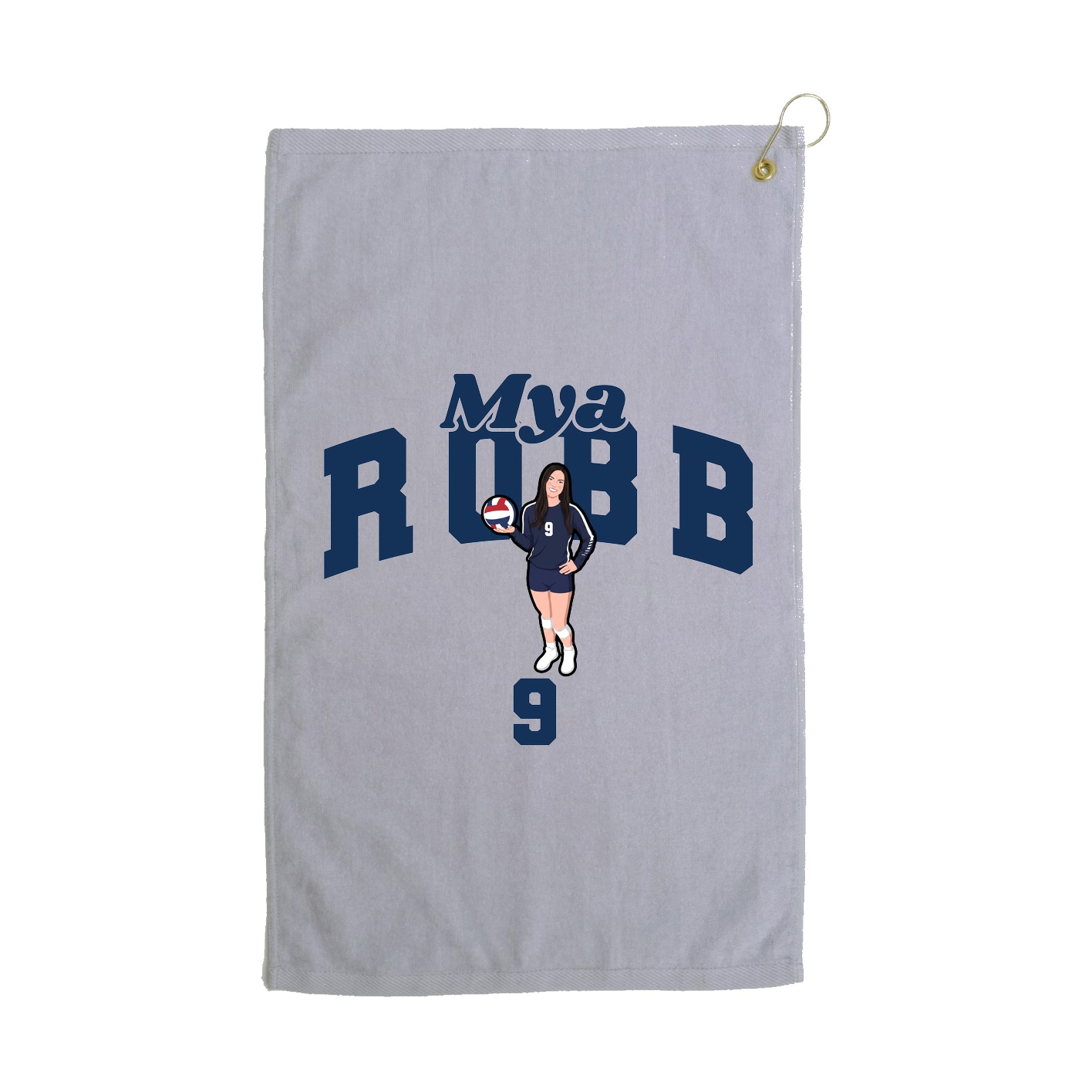 Golf Towel — Signature Arch in Grey