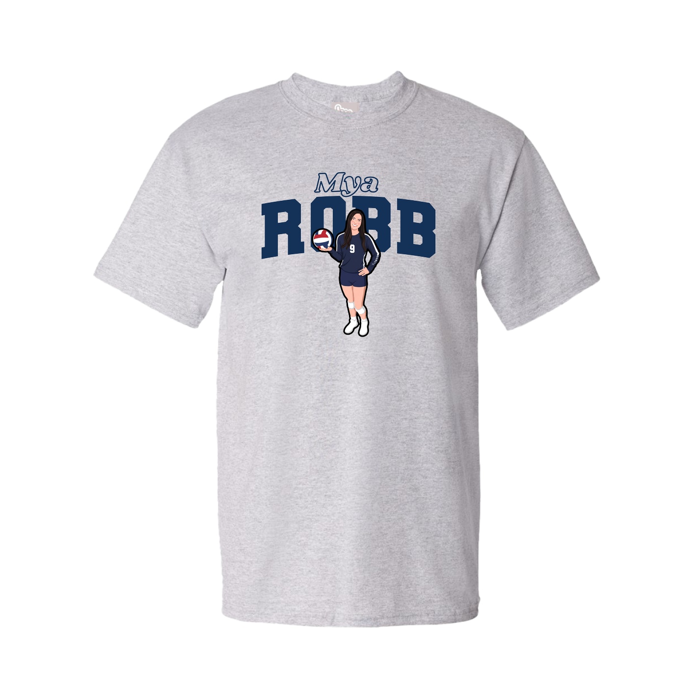 Youth Tee — Name Arch in Grey