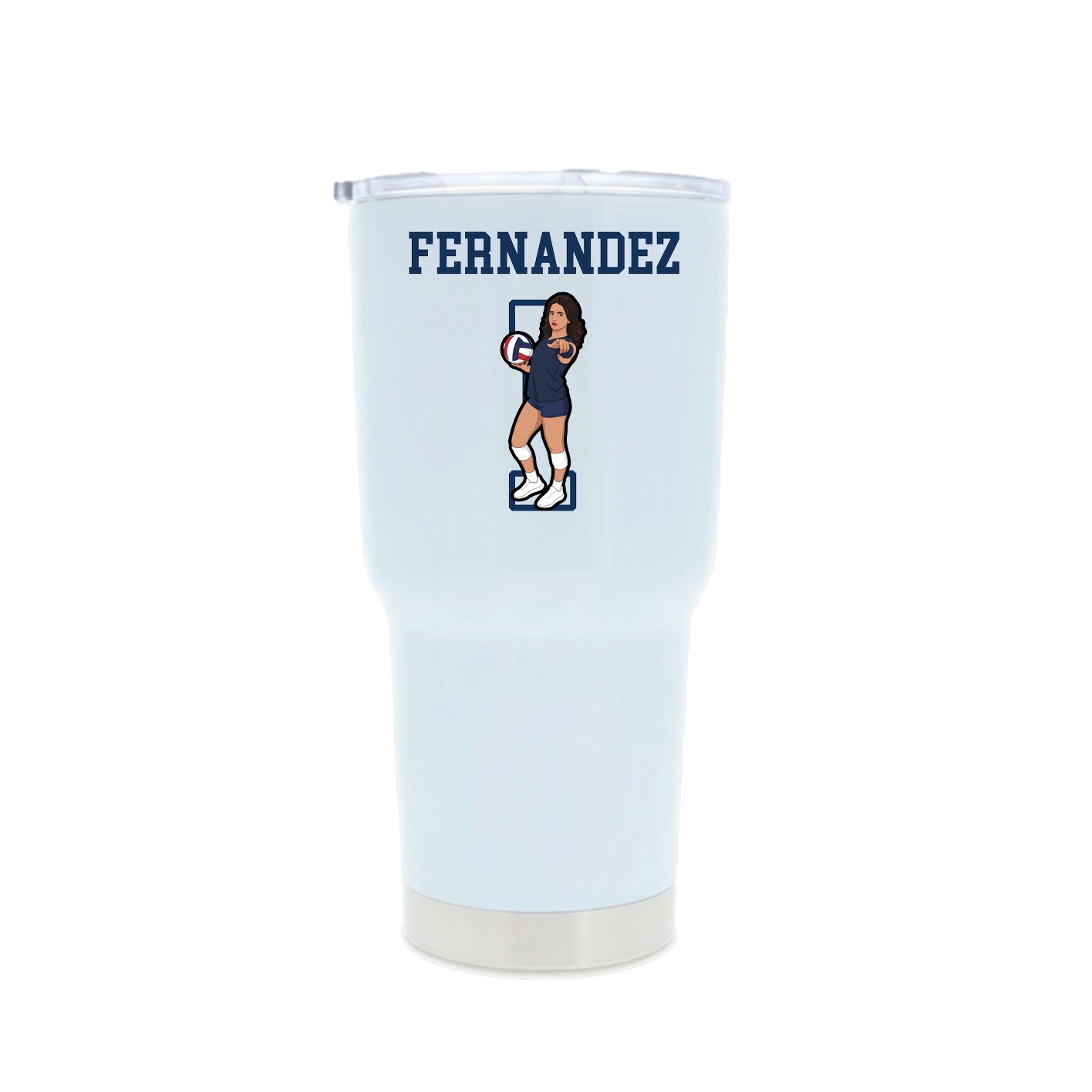 30oz Stainless Steel Tumbler — Shirsey in White