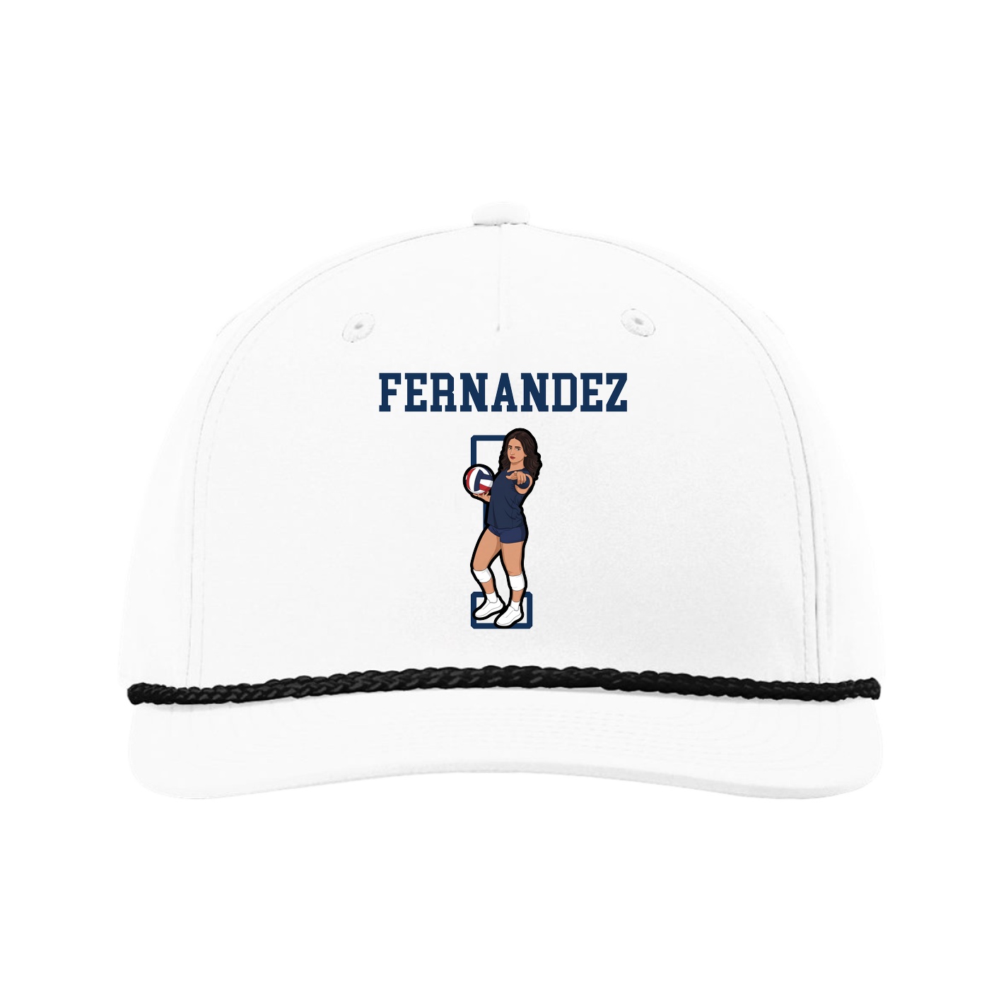 Five-Panel Classic Rope Cap — Shirsey in White