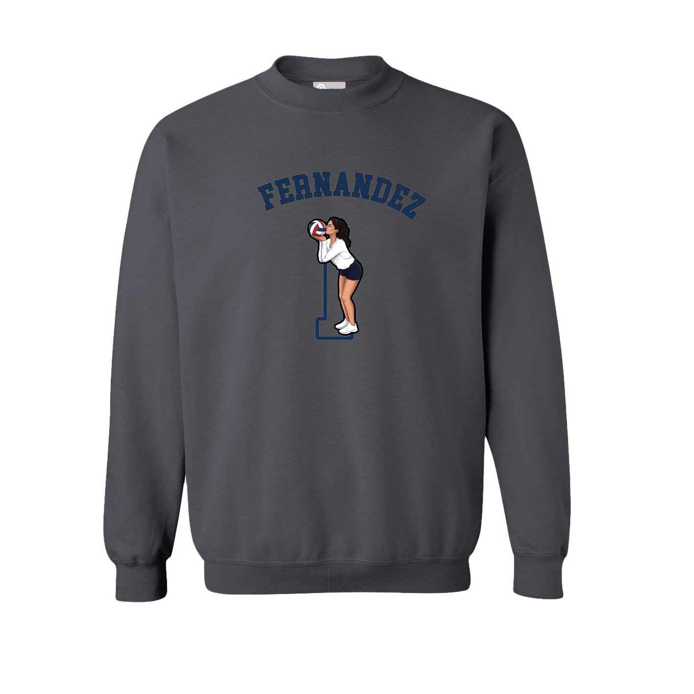 Fleece Crew — Shirsey Arch in Grey