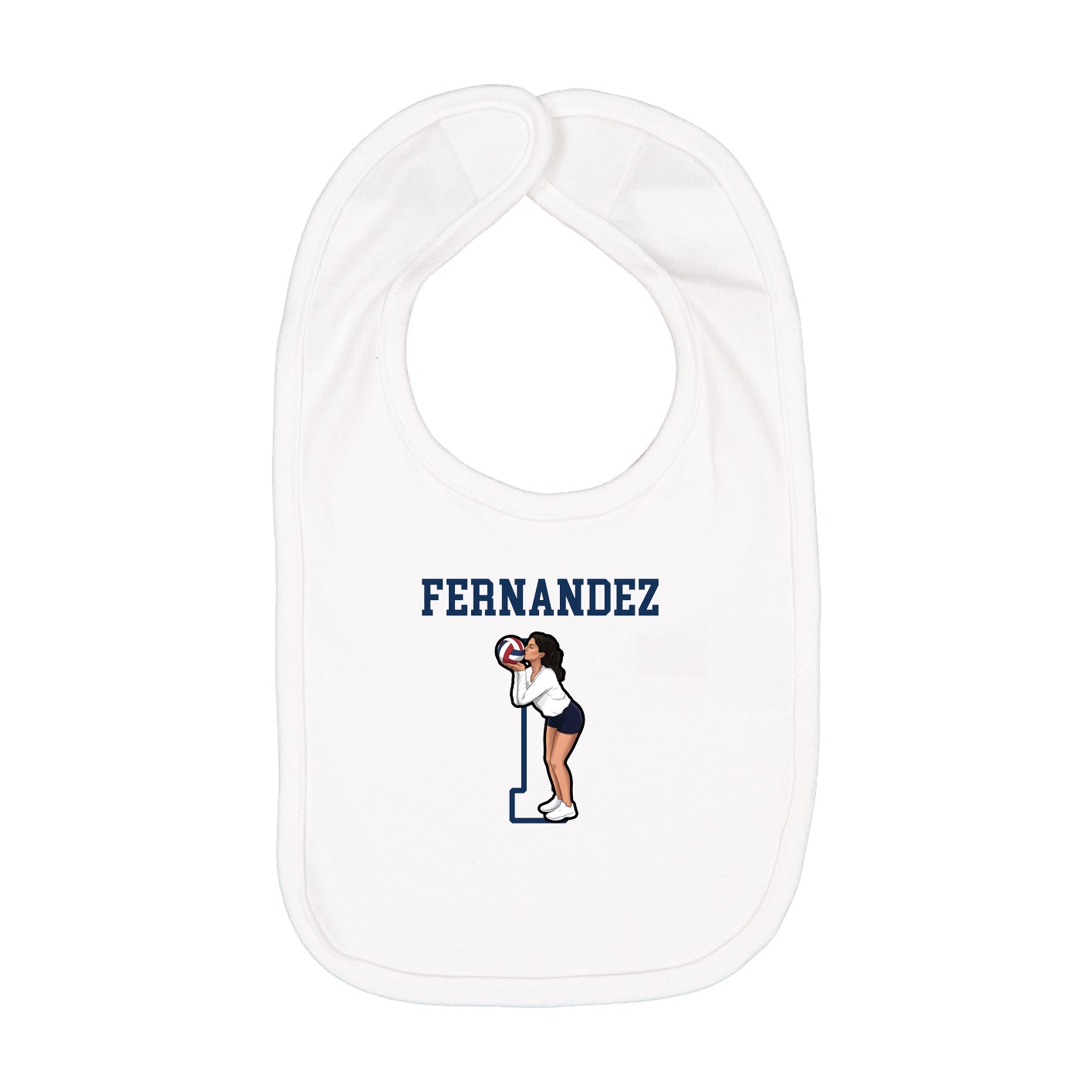 Infant Bib — Shirsey in White